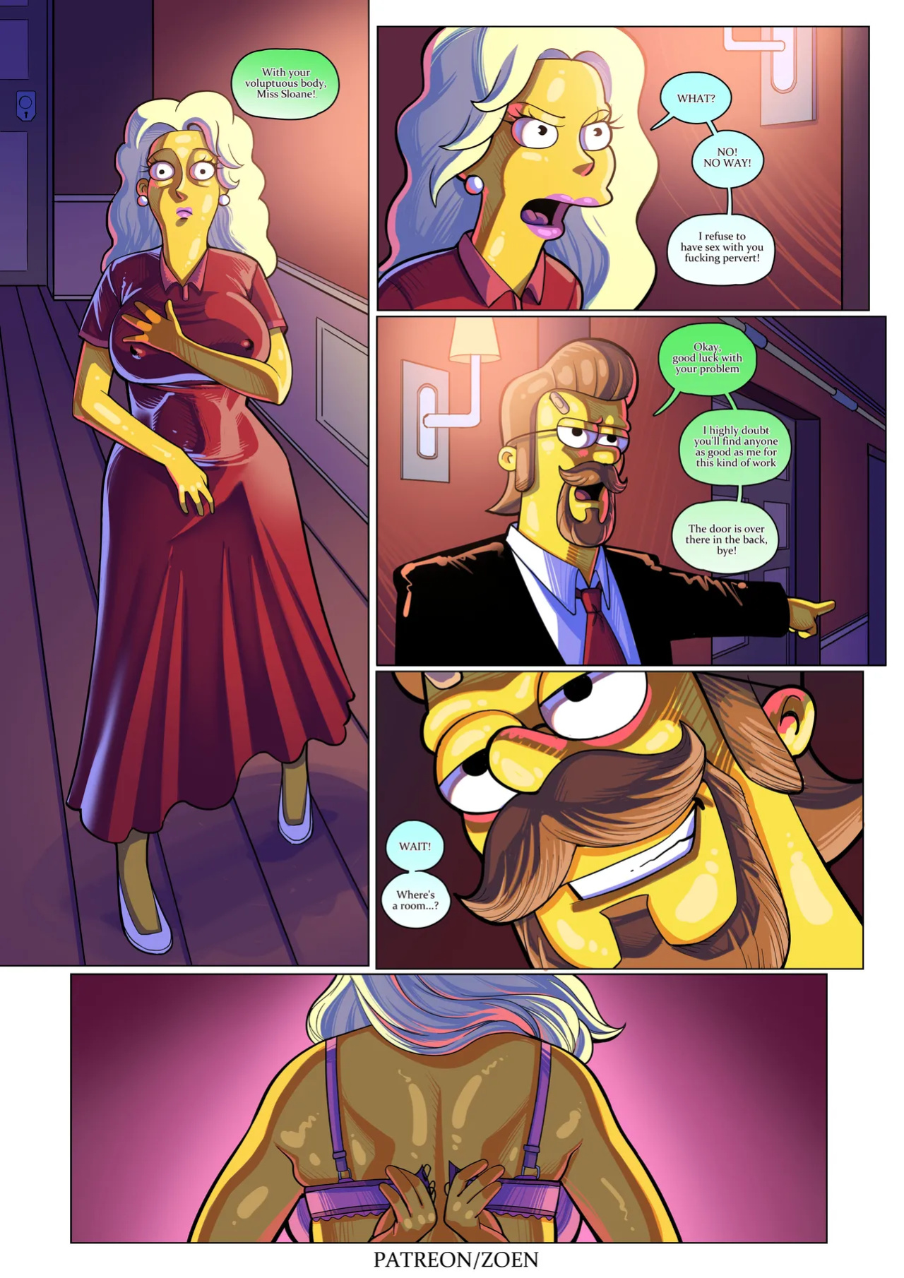 The Simpsons "Bad Boy" By: Zoen. Patreon