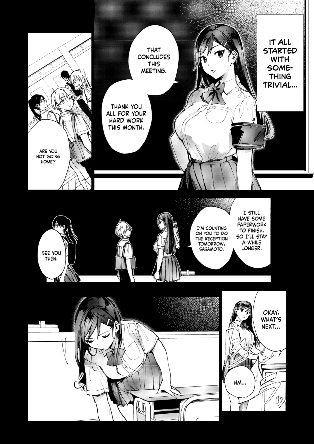 [BOOCH (Booch)] Kiritsu ni Kibishii Fuuki Iinchou wa Kounai de Himitsu no Dosukebe Onanie ga Yamerarenai! | The Strict Head of the DIsciplinary Committee Just Can't Stop Masturbating at School! [Shiromaru]