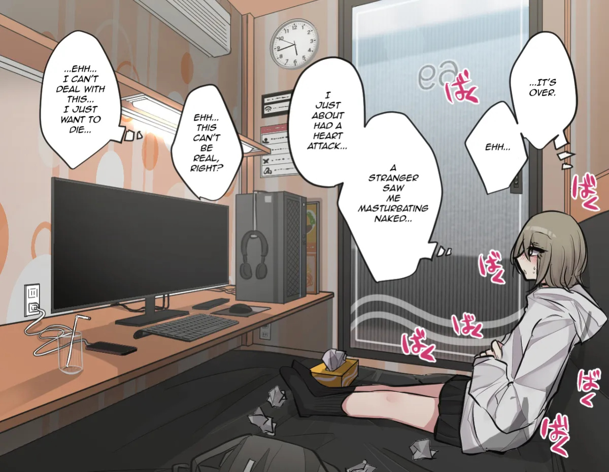 [torimogura] Best Friend-Chan Masturbating in an Internet Cafe
