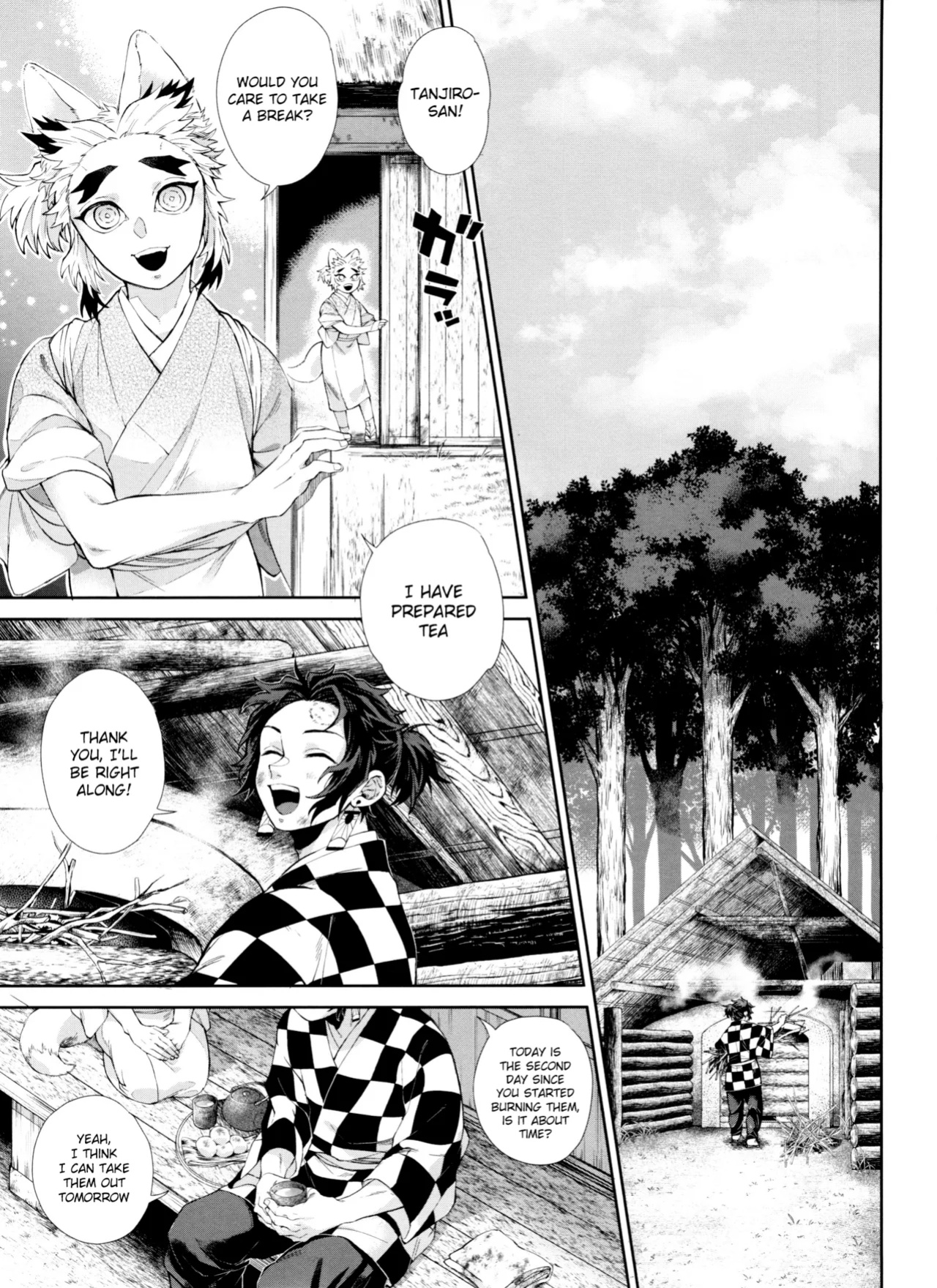(Tanjoubi ni wa 1000 no Hanataba Hoshi ni Negai o. 2022) [Mekao (Den Meka)] Kitsune Musubi Ni | Tying the Knot with a Fox 2 (Kimetsu no Yaiba) {Chin²}
