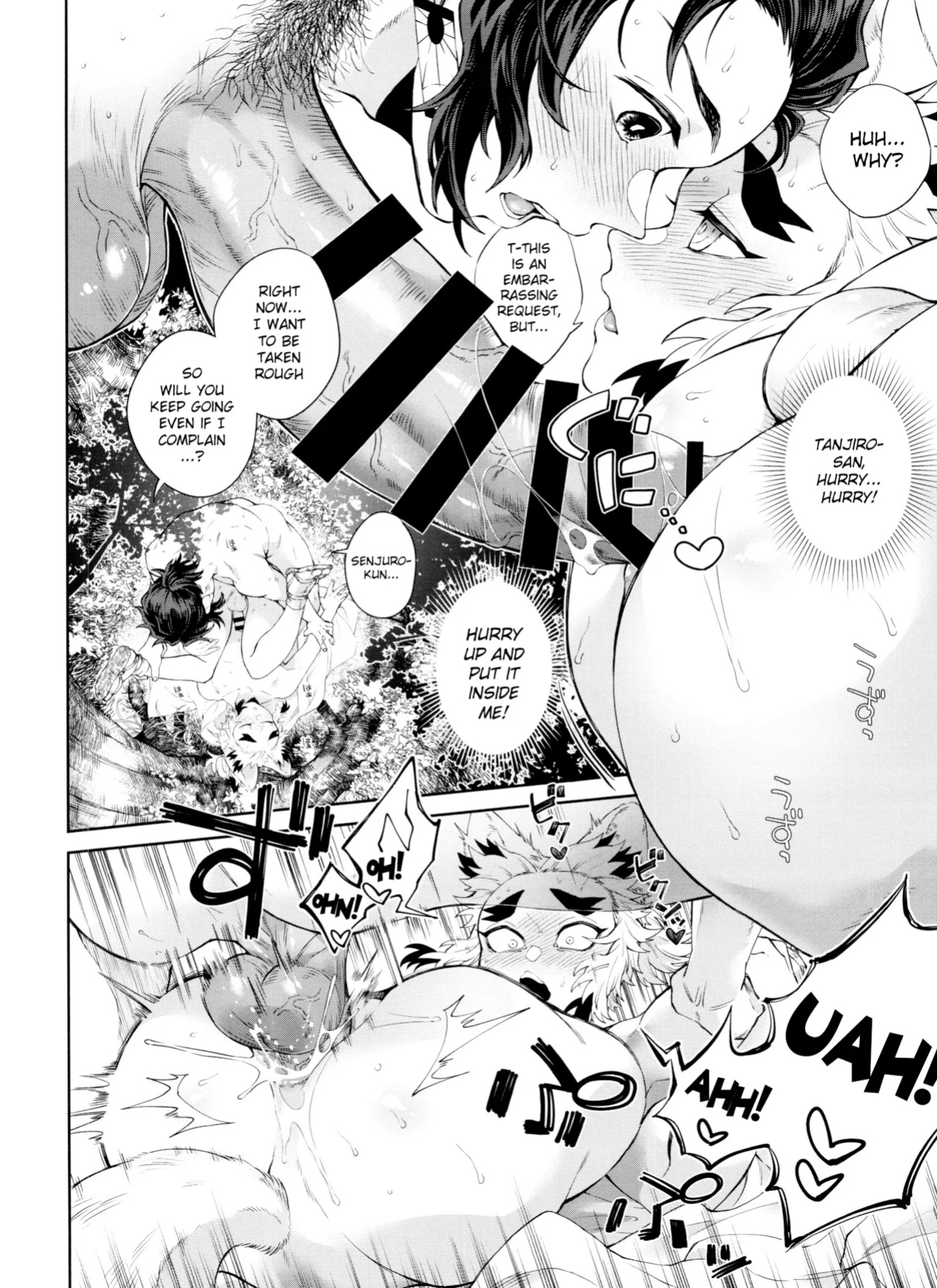 (Tanjoubi ni wa 1000 no Hanataba Hoshi ni Negai o. 2022) [Mekao (Den Meka)] Kitsune Musubi Ni | Tying the Knot with a Fox 2 (Kimetsu no Yaiba) {Chin²}