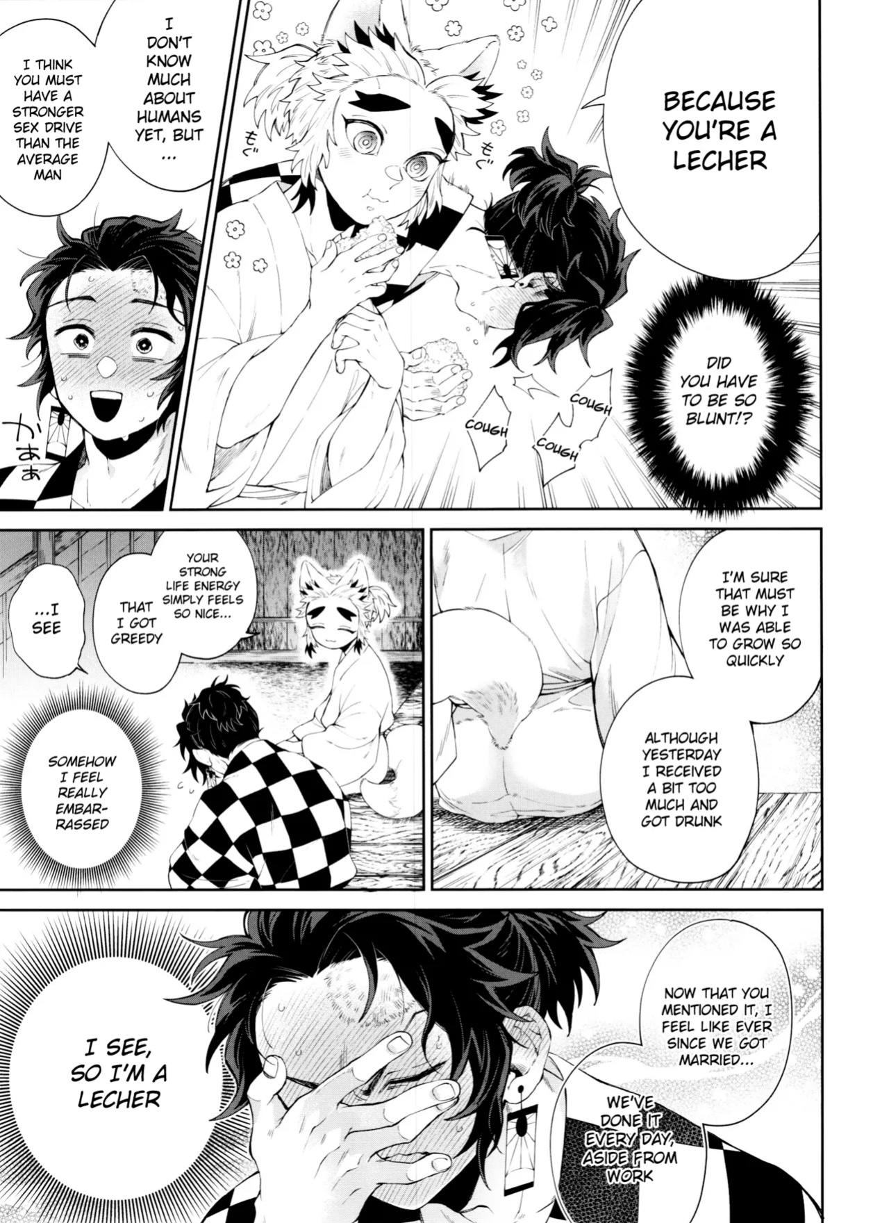 (Tanjoubi ni wa 1000 no Hanataba Hoshi ni Negai o. 2022) [Mekao (Den Meka)] Kitsune Musubi Ni | Tying the Knot with a Fox 2 (Kimetsu no Yaiba) {Chin²}
