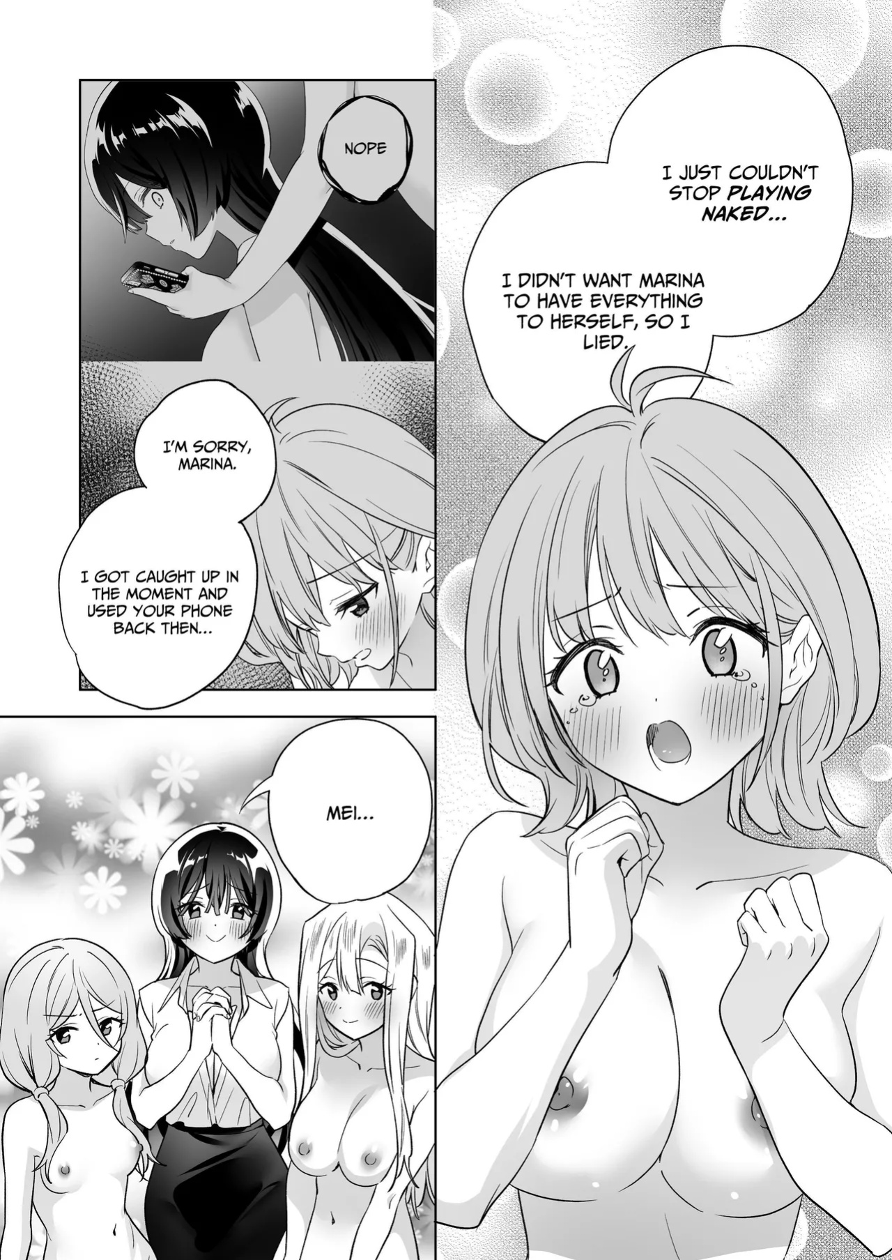 [Gutsutoma (Tachi)] Minna de Ecchi na Yurikatsu Appli ~Ee Kono Naka ni Kakattenai Ko ga Iru!?~ 3 Zenpen | A Sexy Yuri App 3 ~What?! One Of You Isn't Mesmerized!?~ Part 1 [IXIA WORKS]