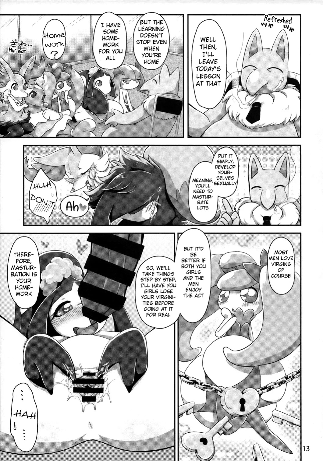 (Kemoket 7) [Harugumo. (Negoya)] TC Girls Makura Hajimemashita | TC Girls Begins their Nightlife (Pokémon) [Benjiboyo]