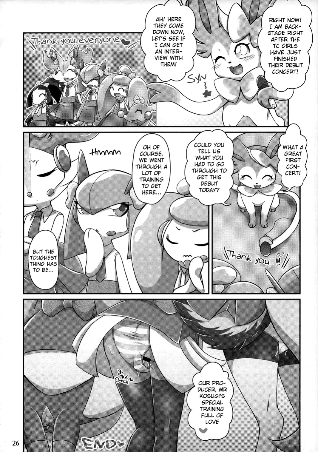 (Kemoket 7) [Harugumo. (Negoya)] TC Girls Makura Hajimemashita | TC Girls Begins their Nightlife (Pokémon) [Benjiboyo]