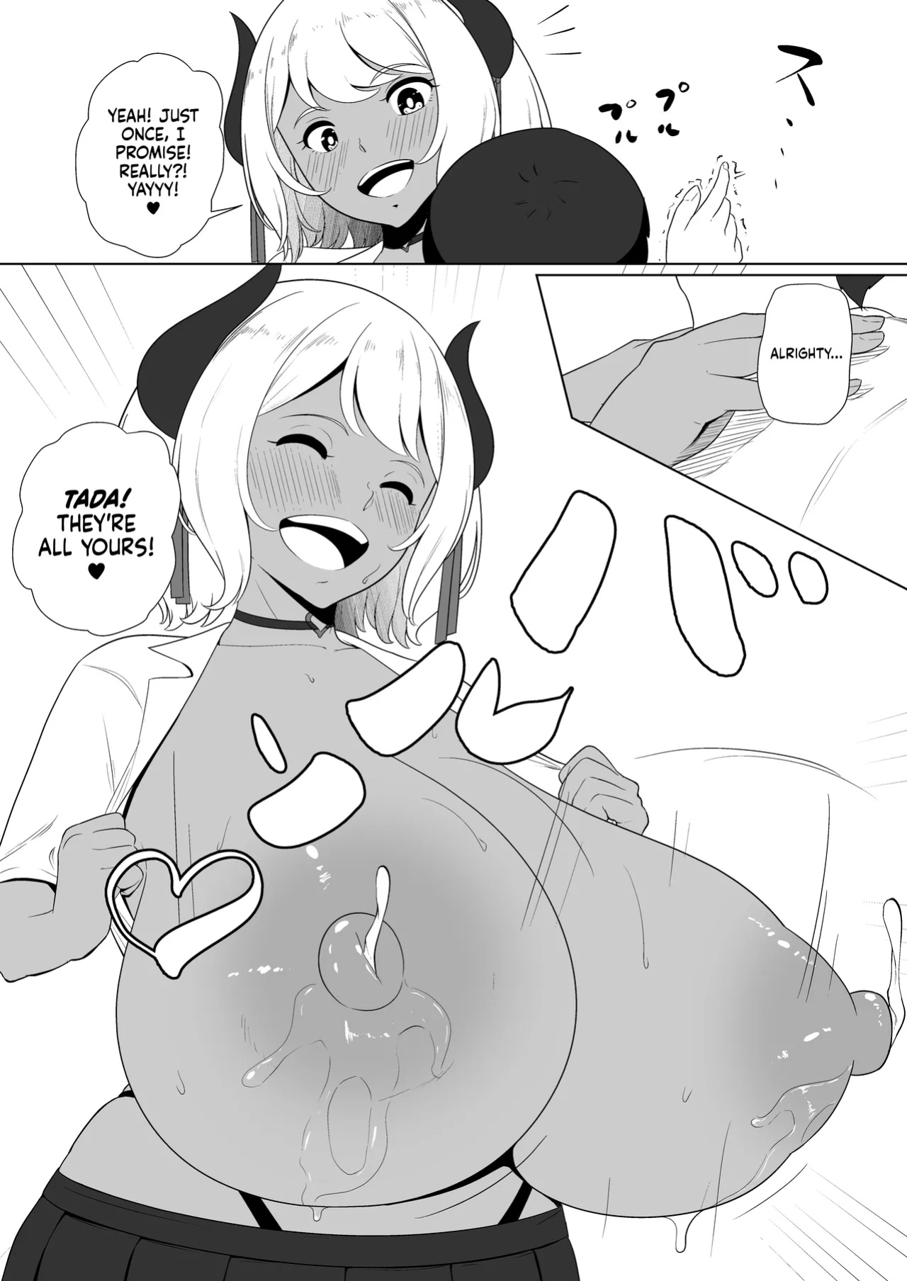[Toiro-tei (Kuroiro Toiro)] inma na Osananajimi no Sakunyuu Jijou "Houkago Onedari Chichishibori Hen" ー Milking My Succubus Childhood Friend?! - Begging To Be Wrung Out After School! [head empty]