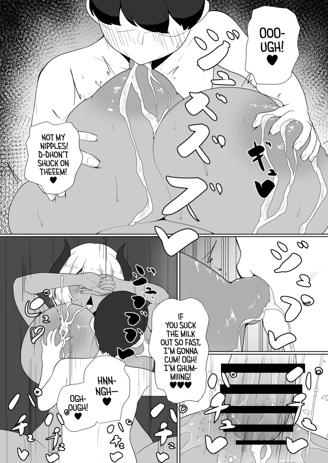 [Toiro-tei (Kuroiro Toiro)] inma na Osananajimi no Sakunyuu Jijou "Houkago Onedari Chichishibori Hen" ー Milking My Succubus Childhood Friend?! - Begging To Be Wrung Out After School! [head empty]