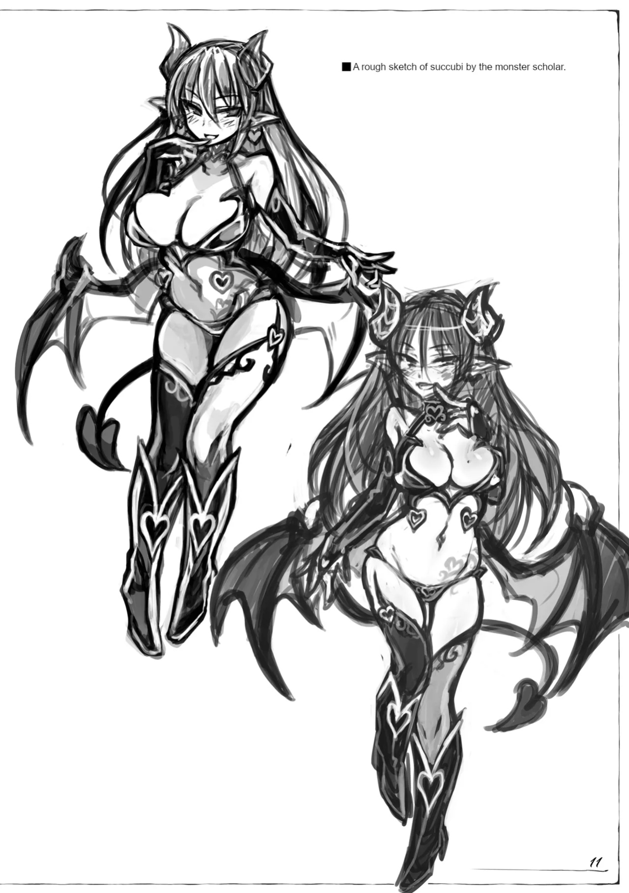 (C92) [Kurobinega (Kenkou Cross)] Monster Girl Encyclopedia: Research Records - Succubus Notebook