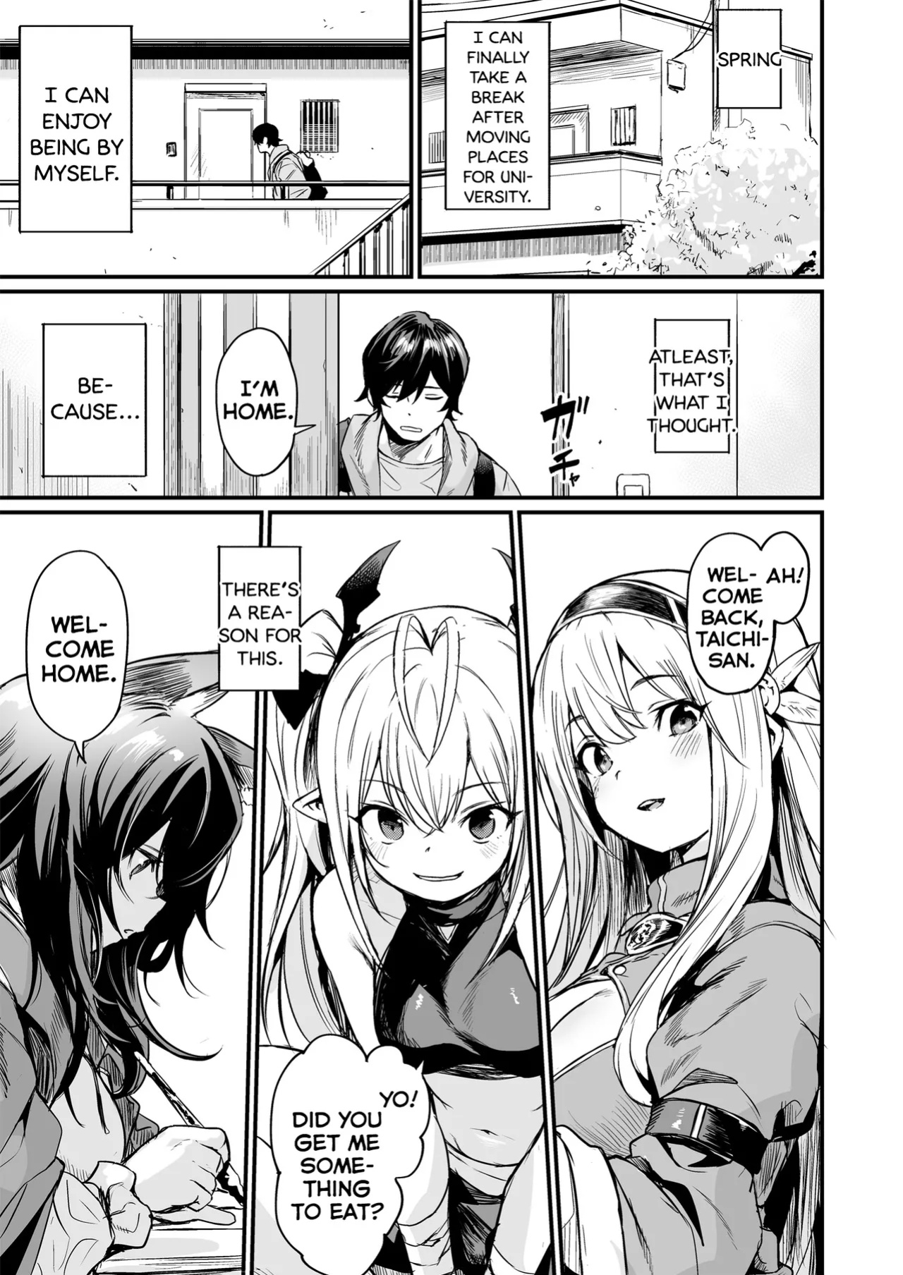 [Ikkizuka (Kizuka Kazuki)] Isekai kara Kimashita. | They Came From a Different World