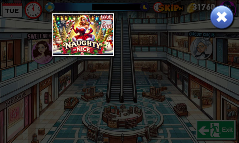 She Means Business game: Naughty Or Nice - Candy