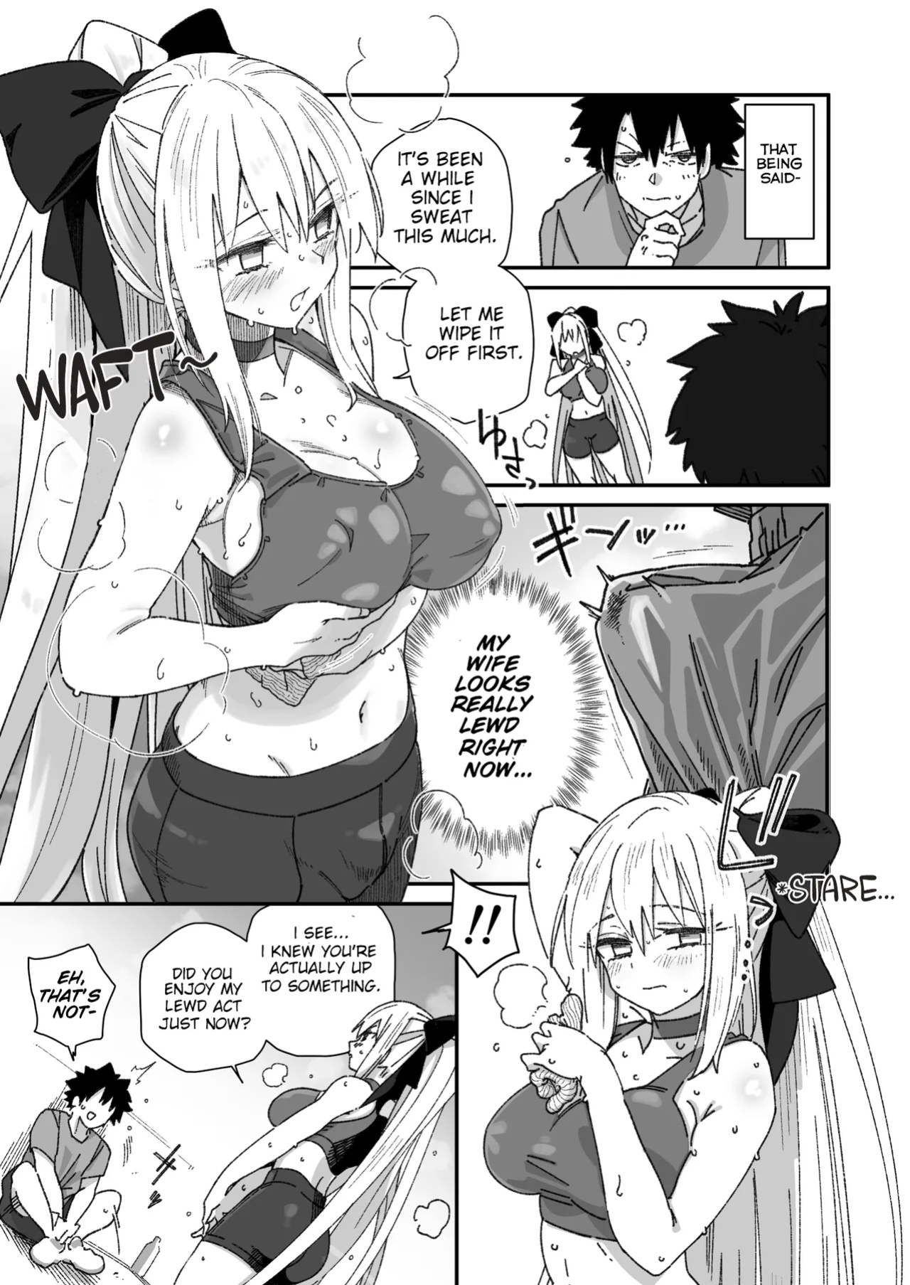[Sarpaccio (Waira)] Morgan ga Otto to Issho ni Ase o Kaku Hon. | A Book about Morgan Getting Sweaty Together with Her Husband. (Fate/Grand Order)