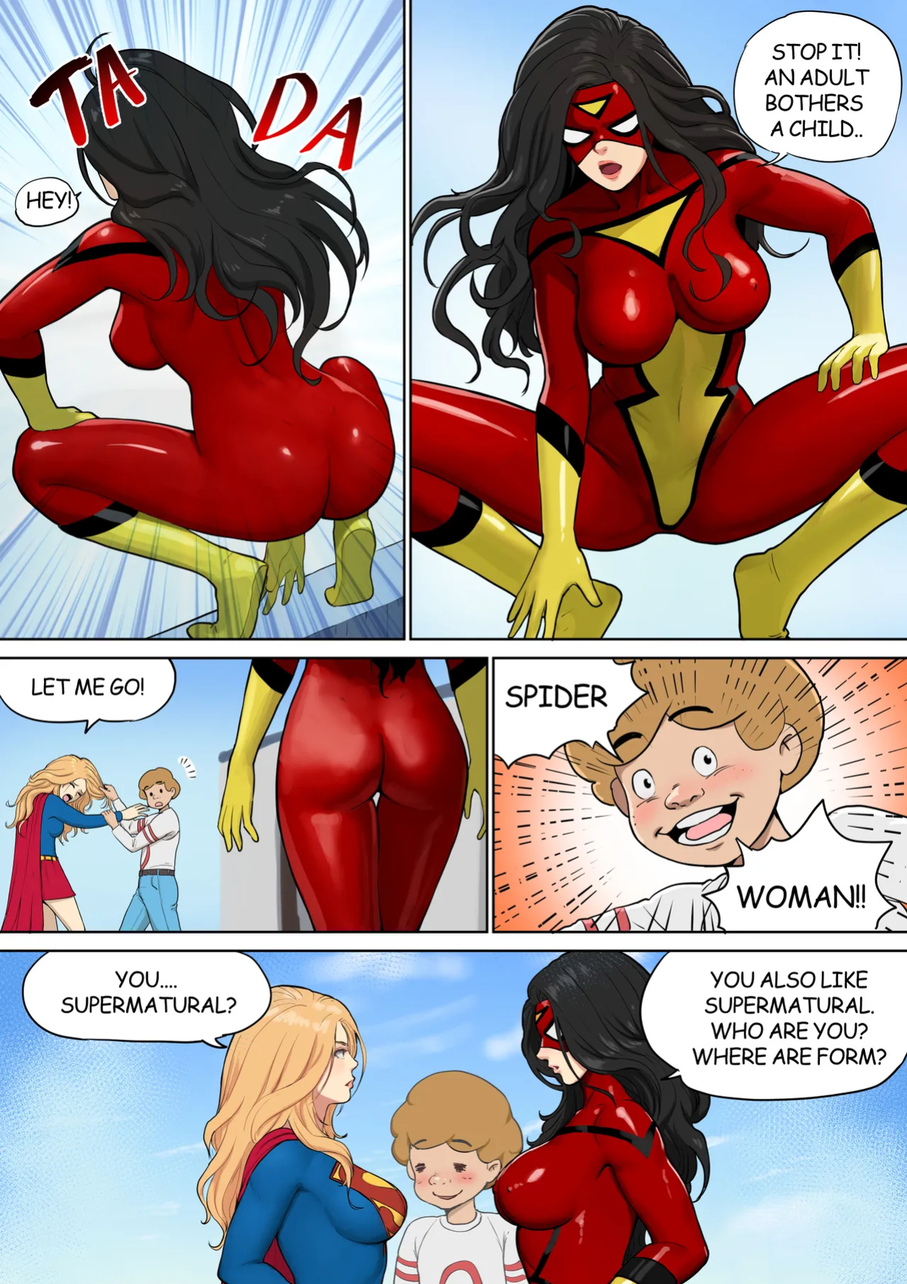 [Mezzo] Supergirl and Spiderwoman