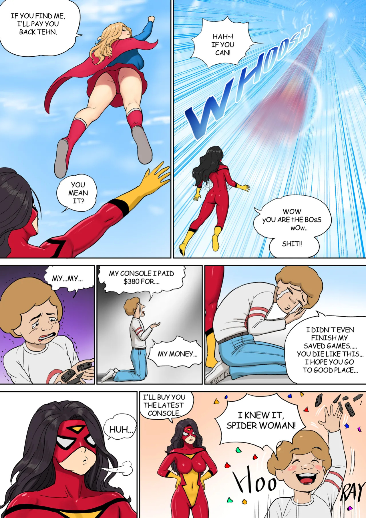 [Mezzo] Supergirl and Spiderwoman