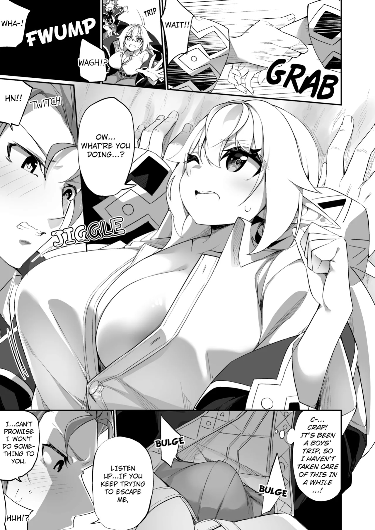 [Slime no Kanmuri (Kanmuri)] ♂ Boukensha-san ga ♀ Elf ni Sarete Shinyuu(Nakama) to Musubareru Hanashi | The Bonding Tale of ♂Adventurer-turned-♀Elf and Her Comrade [Uncensored]
