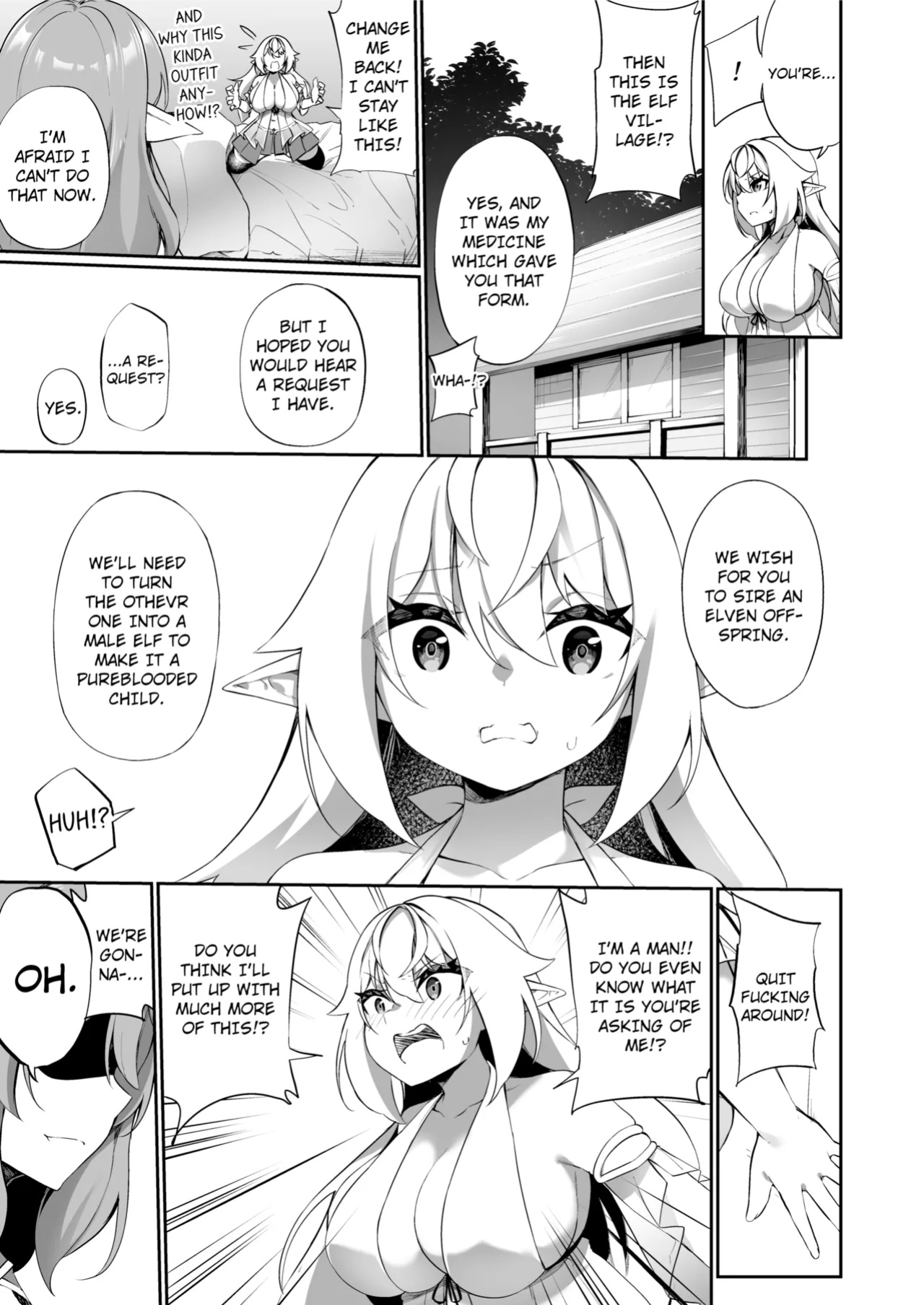[Slime no Kanmuri (Kanmuri)] ♂ Boukensha-san ga ♀ Elf ni Sarete Shinyuu(Nakama) to Musubareru Hanashi | The Bonding Tale of ♂Adventurer-turned-♀Elf and Her Comrade [Uncensored]