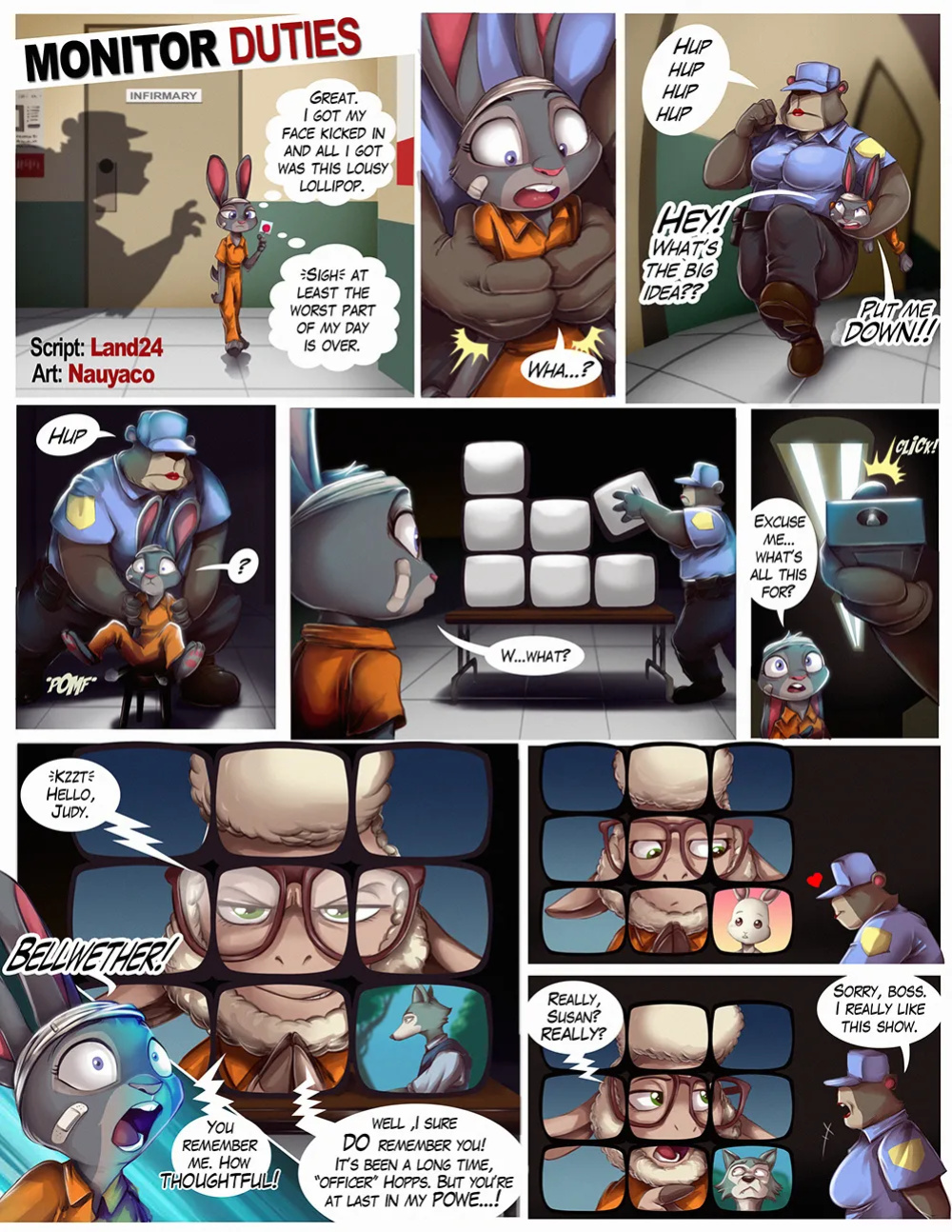 [Nauyaco, Land24] Guilty! Judy & Nick Go to Jail (Zootopia)