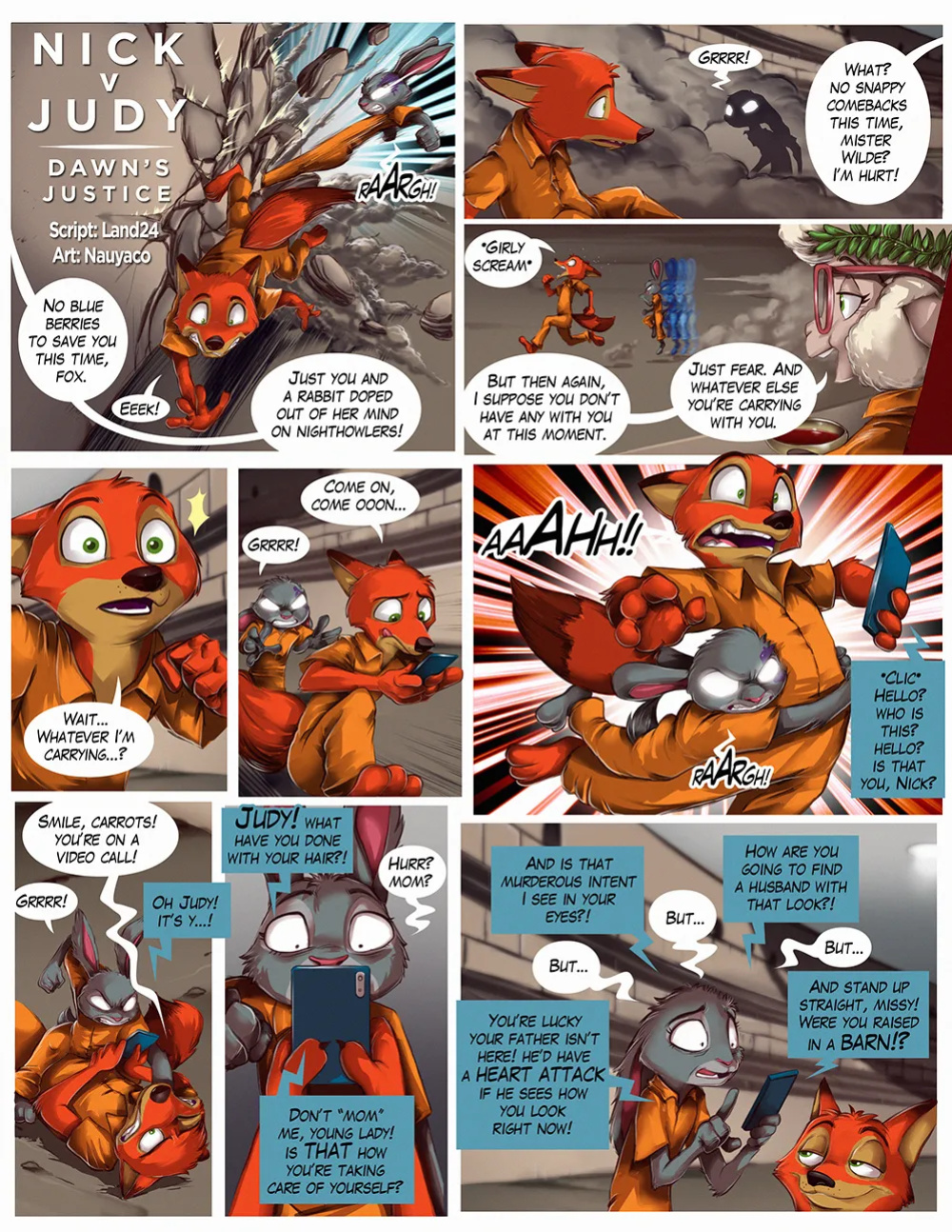[Nauyaco, Land24] Guilty! Judy & Nick Go to Jail (Zootopia)