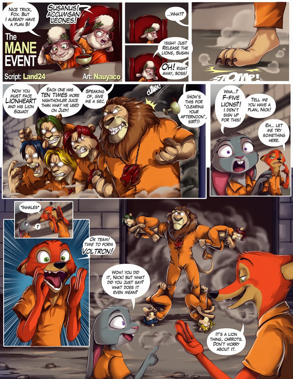[Nauyaco, Land24] Guilty! Judy & Nick Go to Jail (Zootopia)