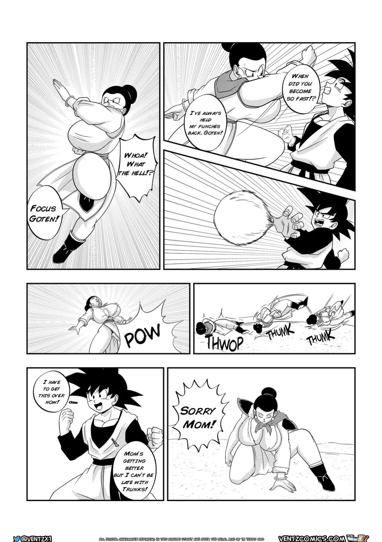 [Ventz Comics] Super Dragon Ball Eros - Chichi's Special Training