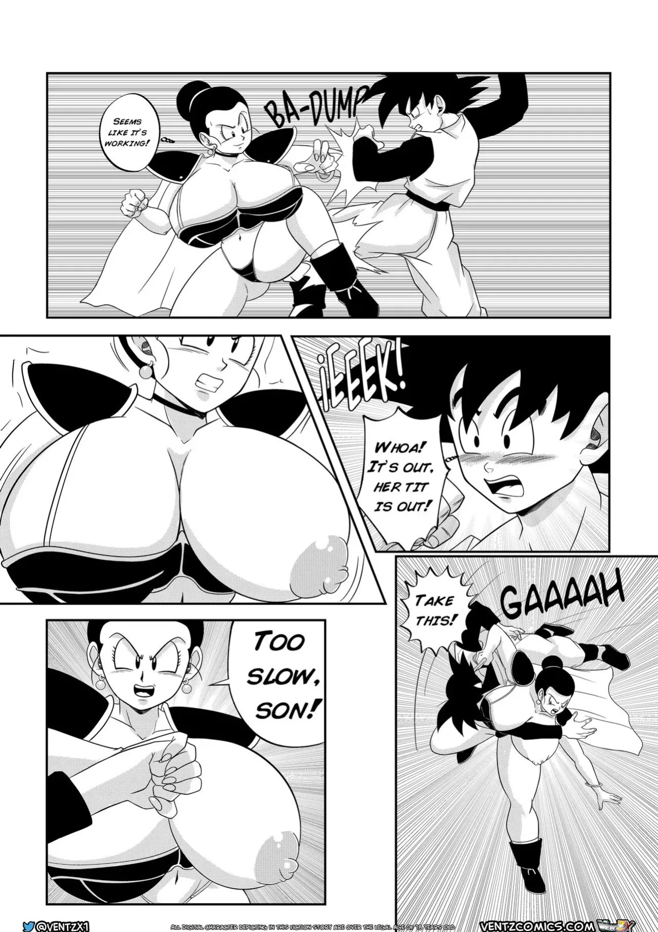 [Ventz Comics] Super Dragon Ball Eros - Chichi's Special Training