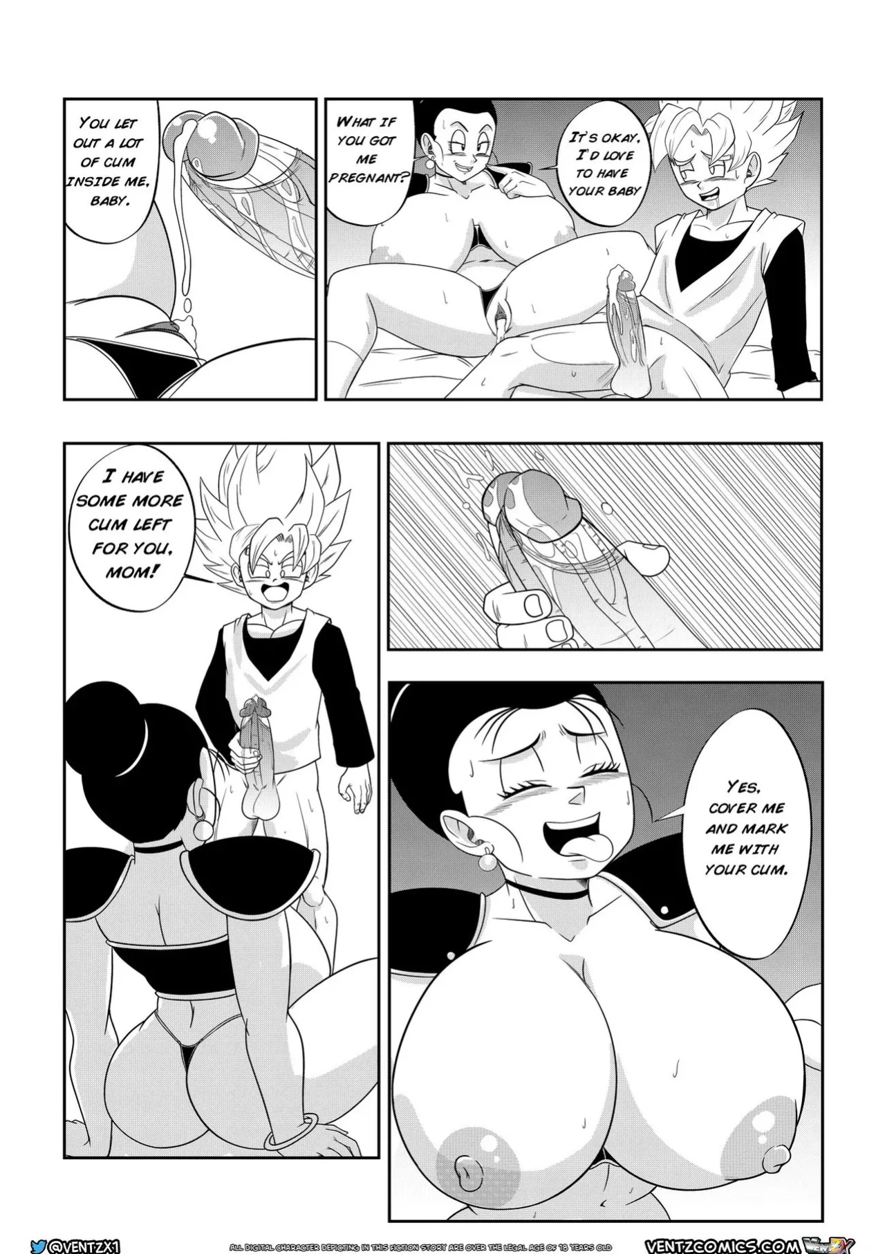 [Ventz Comics] Super Dragon Ball Eros - Chichi's Special Training