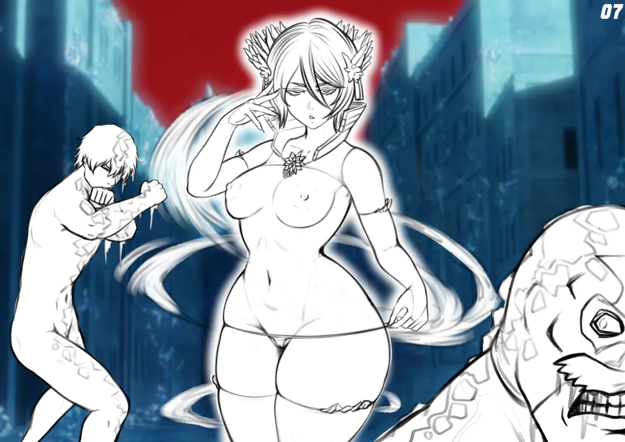 Rukia x Orihime in the 1000 Year ANAL Orgy (on going)