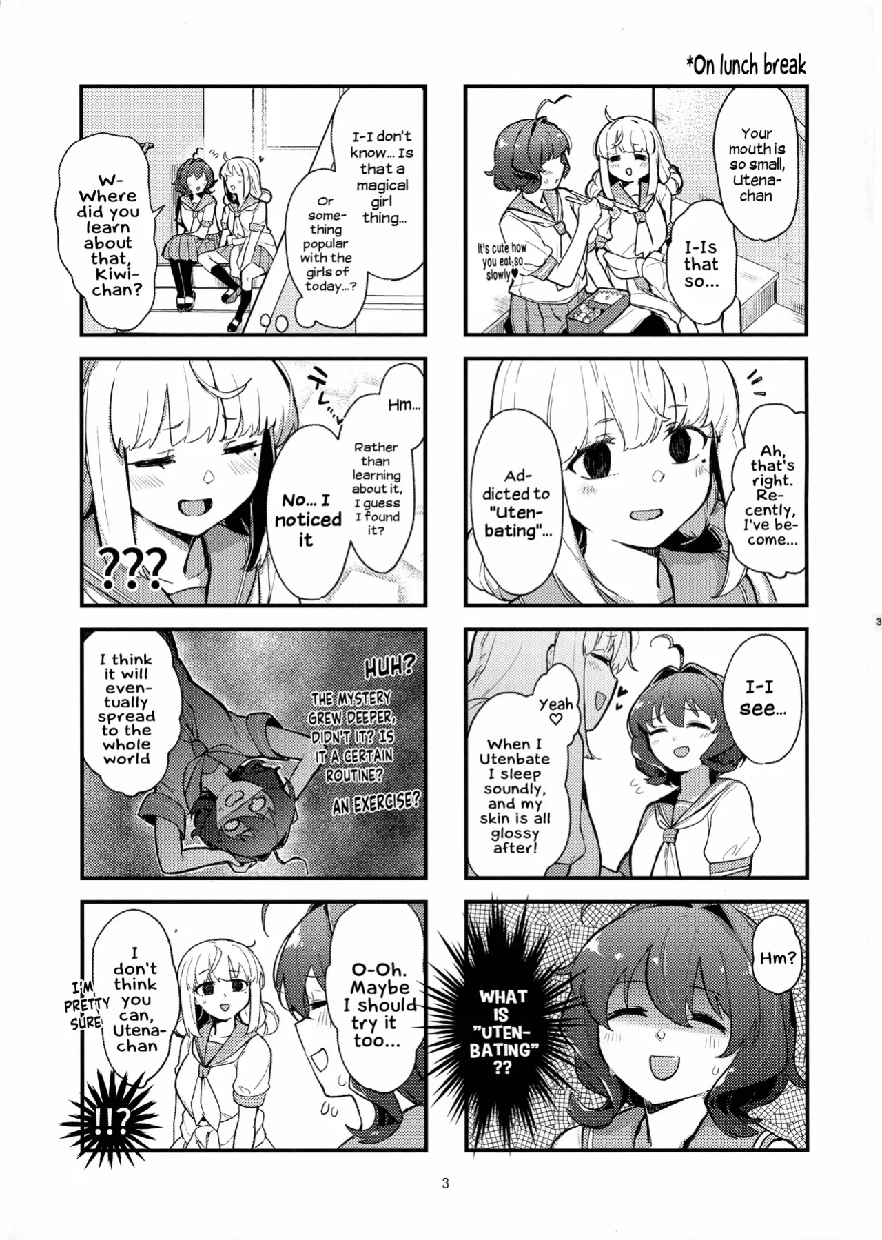 (C104) [Jorinori Nogii (Aimitsu)] Takaraka ni Ute ni ~ | Loudly Utenbating (Mahou Shoujo Ni Akogarete) [Hikari no Kaze]