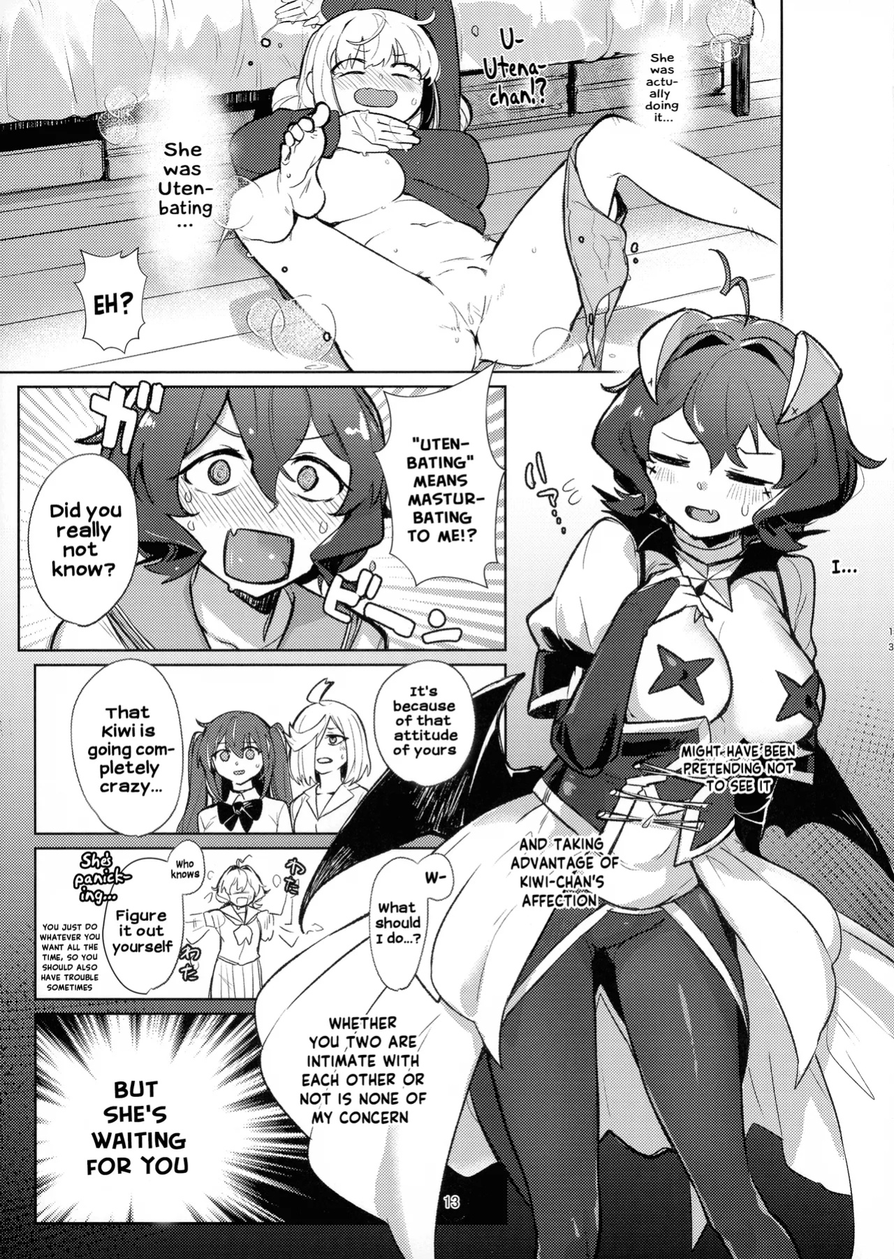 (C104) [Jorinori Nogii (Aimitsu)] Takaraka ni Ute ni ~ | Loudly Utenbating (Mahou Shoujo Ni Akogarete) [Hikari no Kaze]