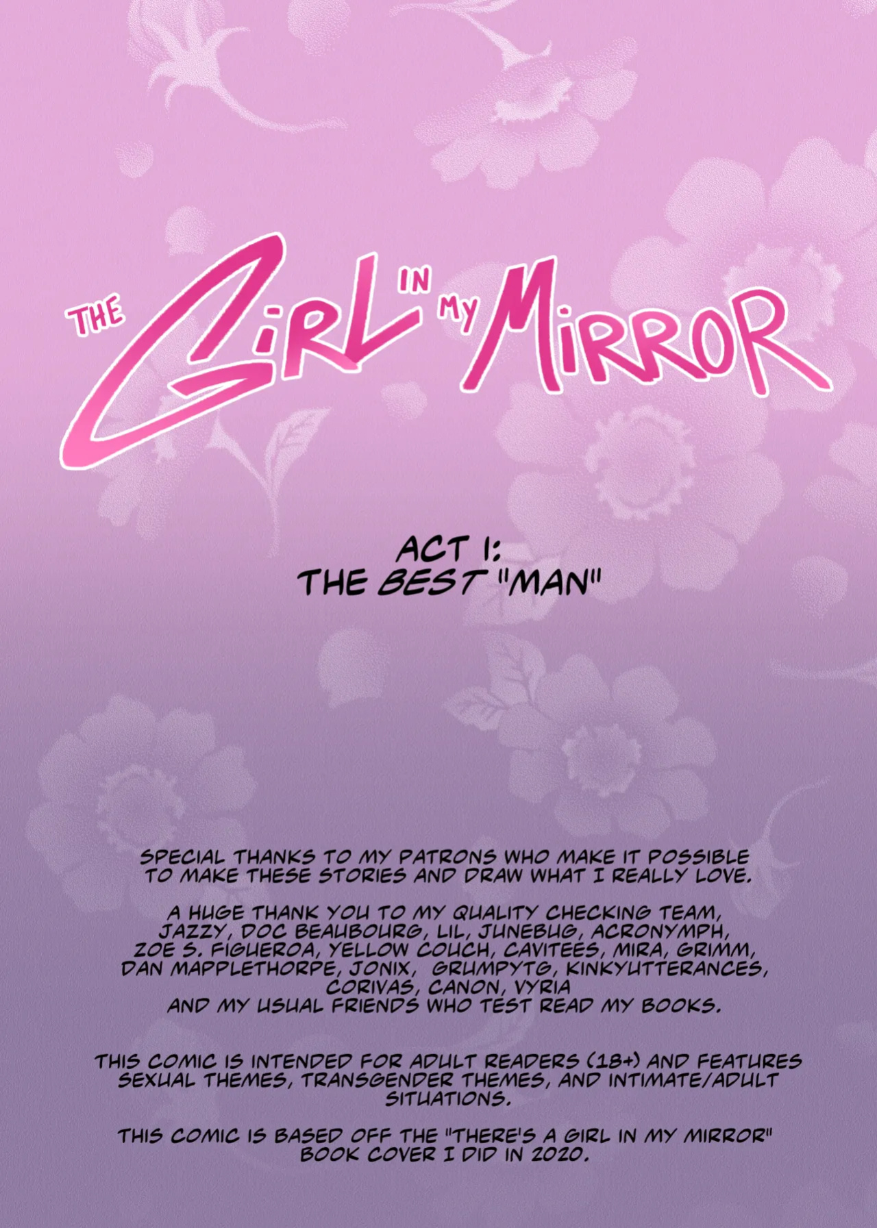 The Girl in My Mirror (complete) [NotZackforwork]