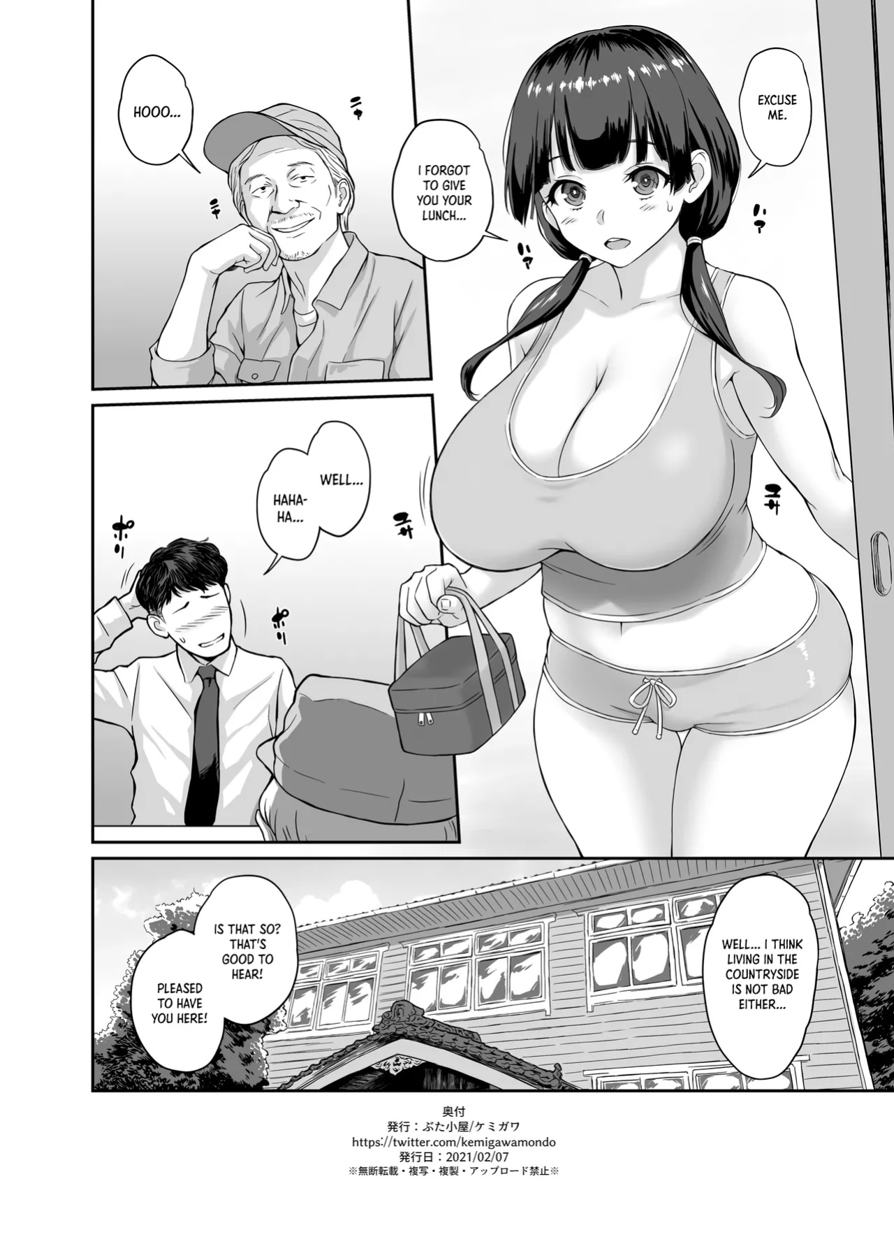[Butagoya (Kemigawa)] Inaka Seikatsu Kozukuri Ganbou JK Tsuki Bukken [DKKMD Translations]