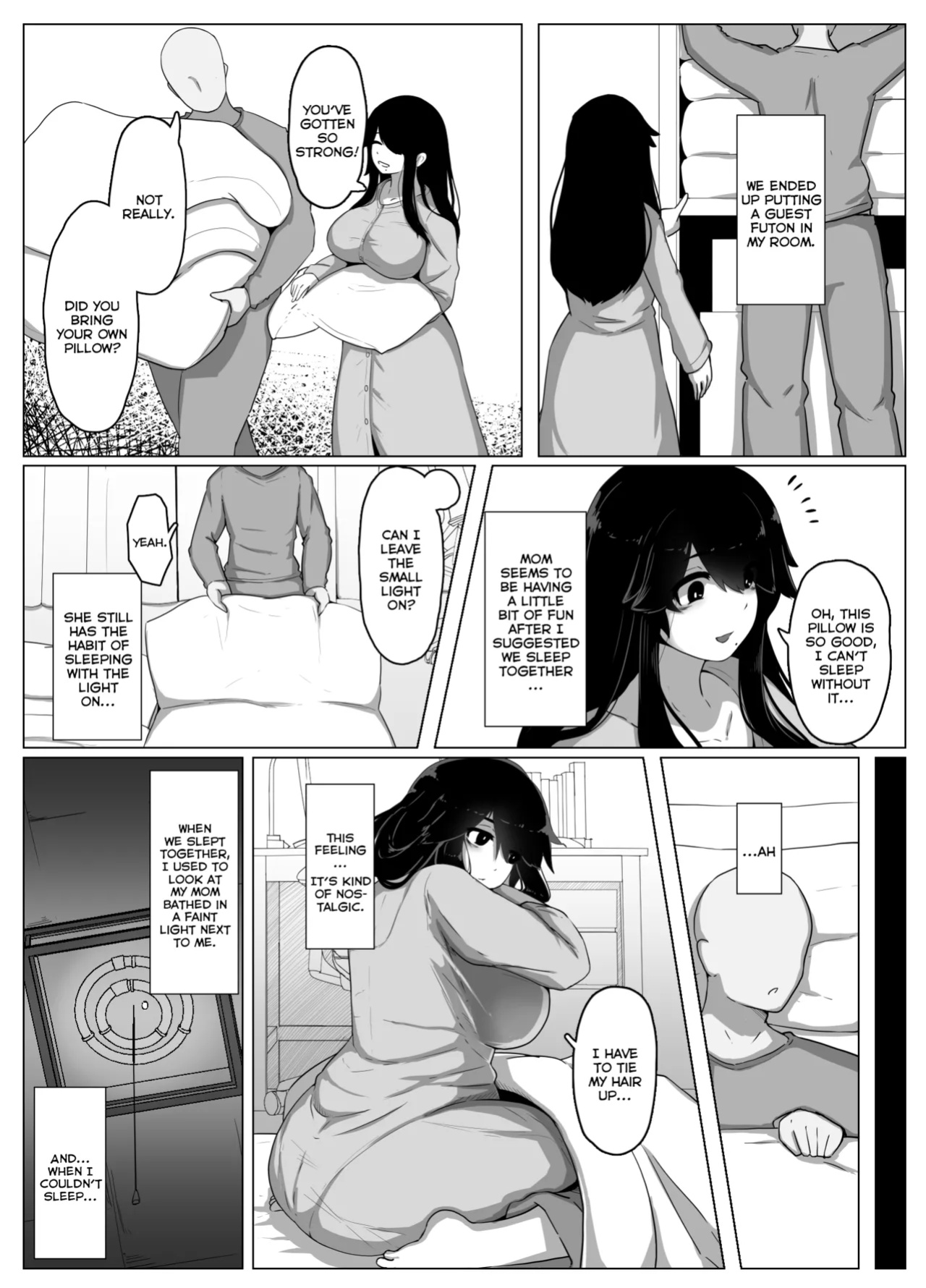 [hahayamoya (moya)] Oyasumi, Okaa-san I | Good Night, Mom I [MisterNoOne]