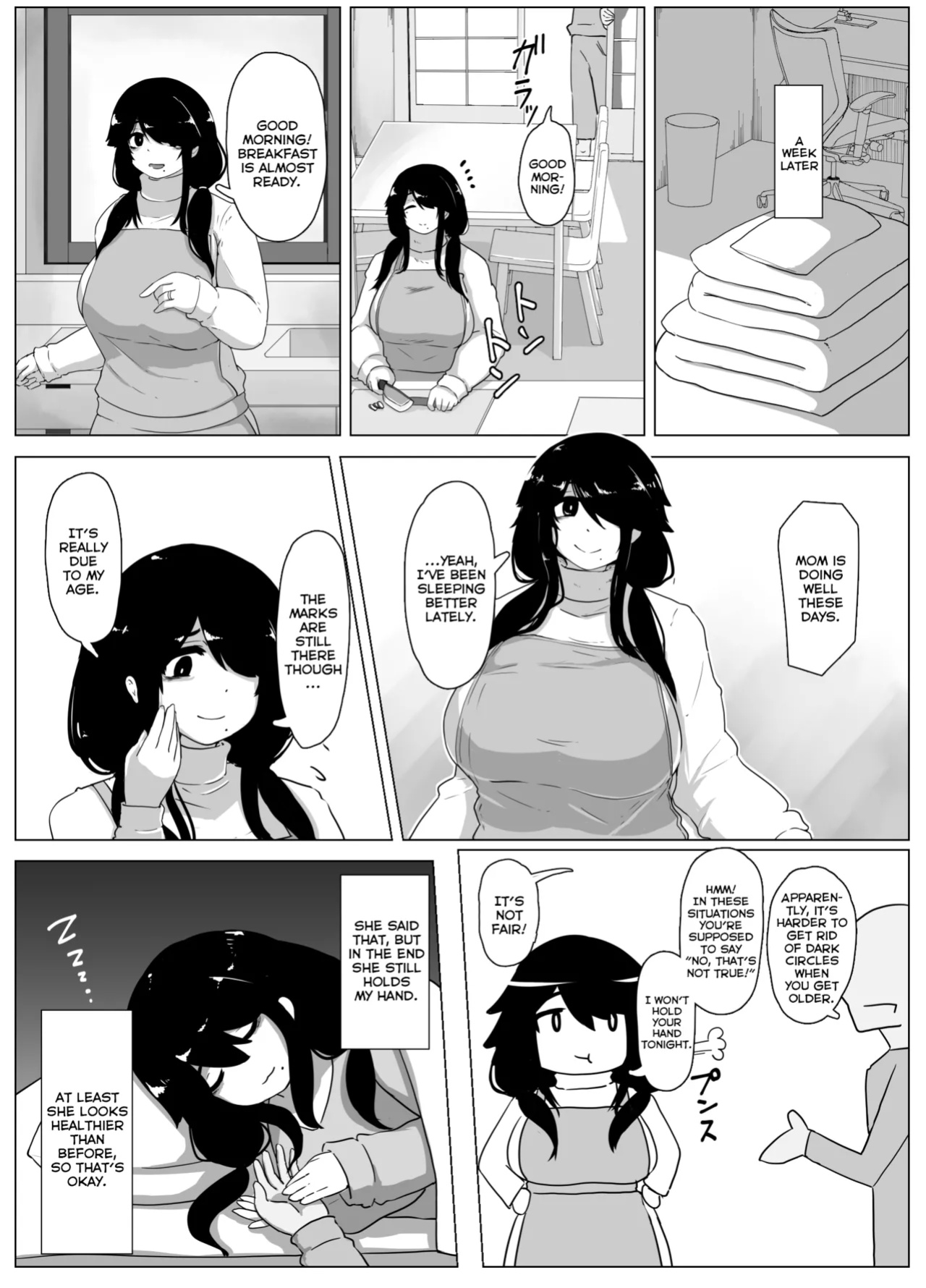 [hahayamoya (moya)] Oyasumi, Okaa-san I | Good Night, Mom I [MisterNoOne]