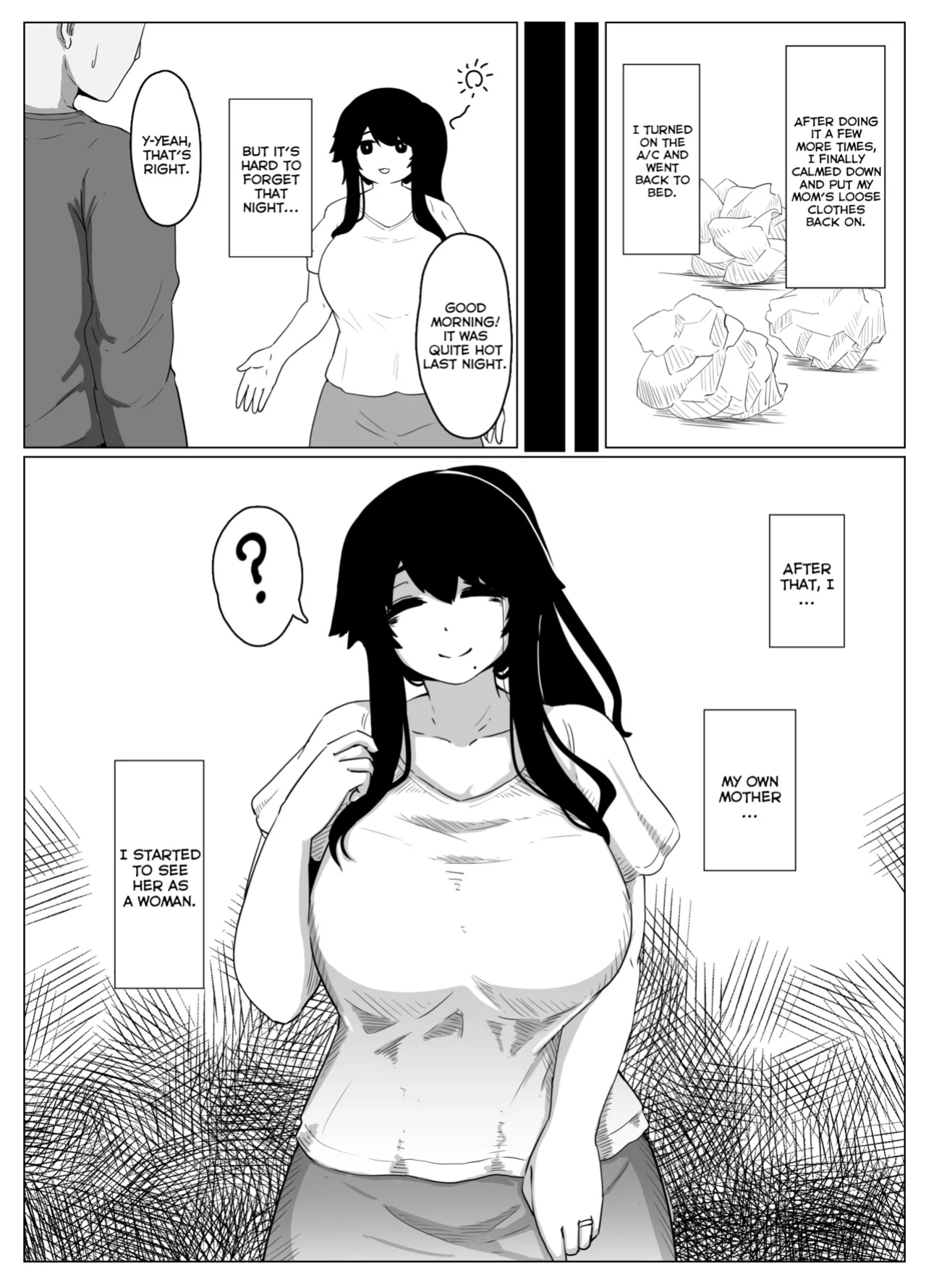 [hahayamoya (moya)] Oyasumi, Okaa-san I | Good Night, Mom I [MisterNoOne]