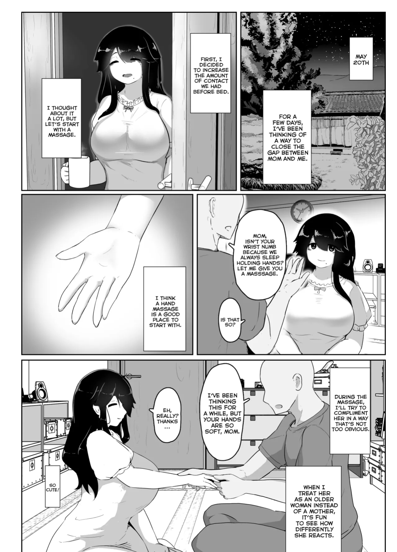 [hahayamoya (moya)] Oyasumi, Okaa-san I | Good Night, Mom I [MisterNoOne]