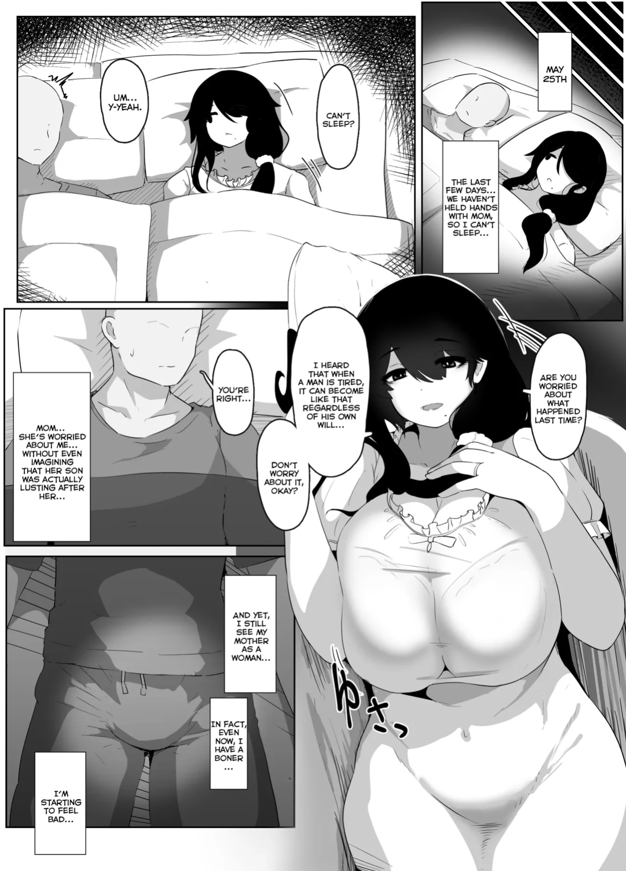 [hahayamoya (moya)] Oyasumi, Okaa-san I | Good Night, Mom I [MisterNoOne]