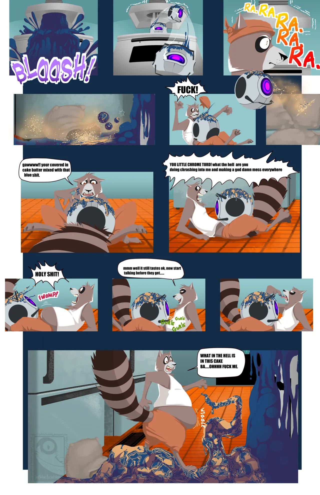 [Jetblackcatdog] Portal Comic Part 1: A Lie of Cake