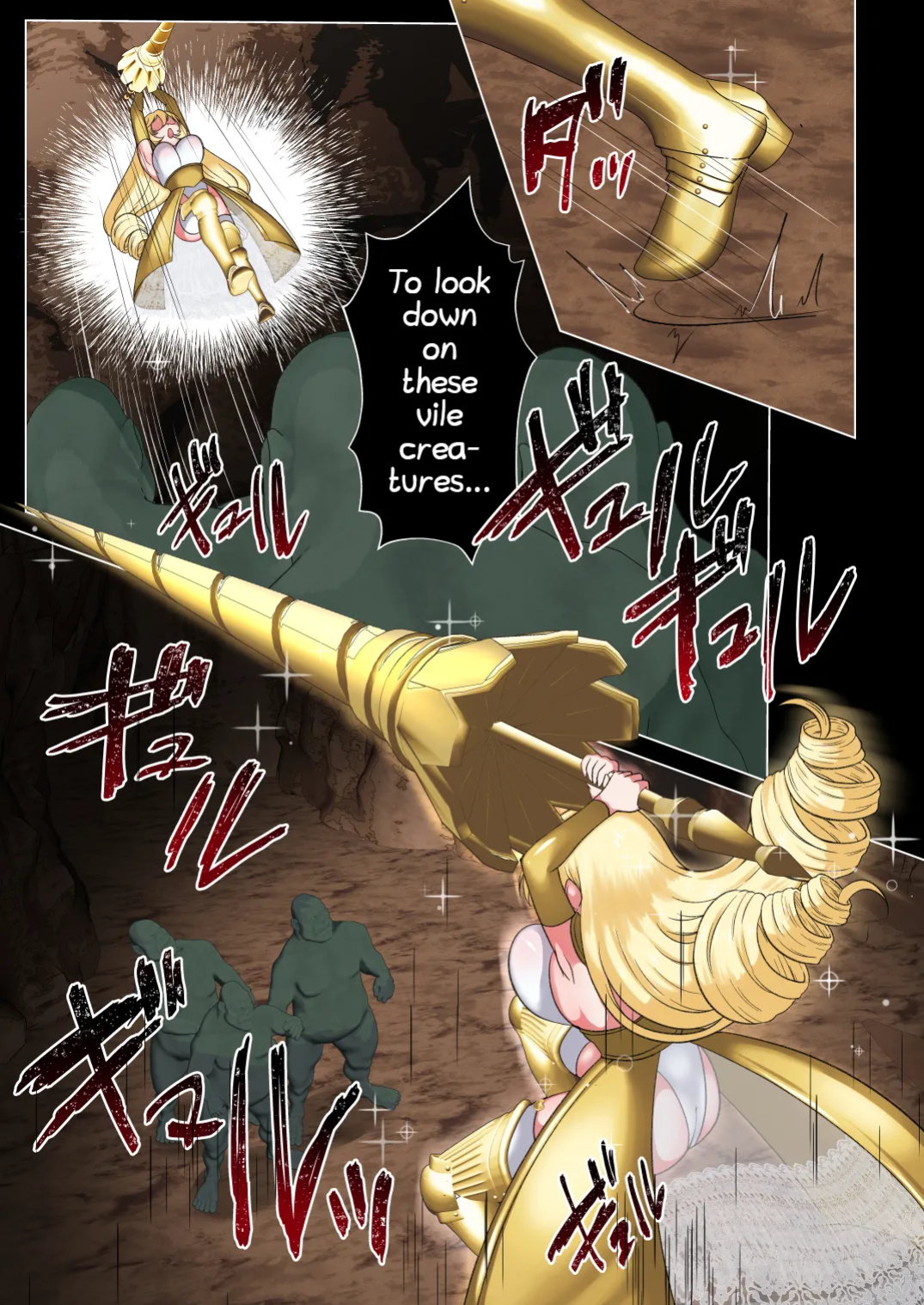 [Toraka Kuni Purupuru Don (Toraka Kuni Puru)] Himekishi Elsa wa Orc ni Haiboku -High-Leg ga Nimata Shikkin! Haraboko Tairyou Omorashi Mesuochi!- [Shiranai Translations]