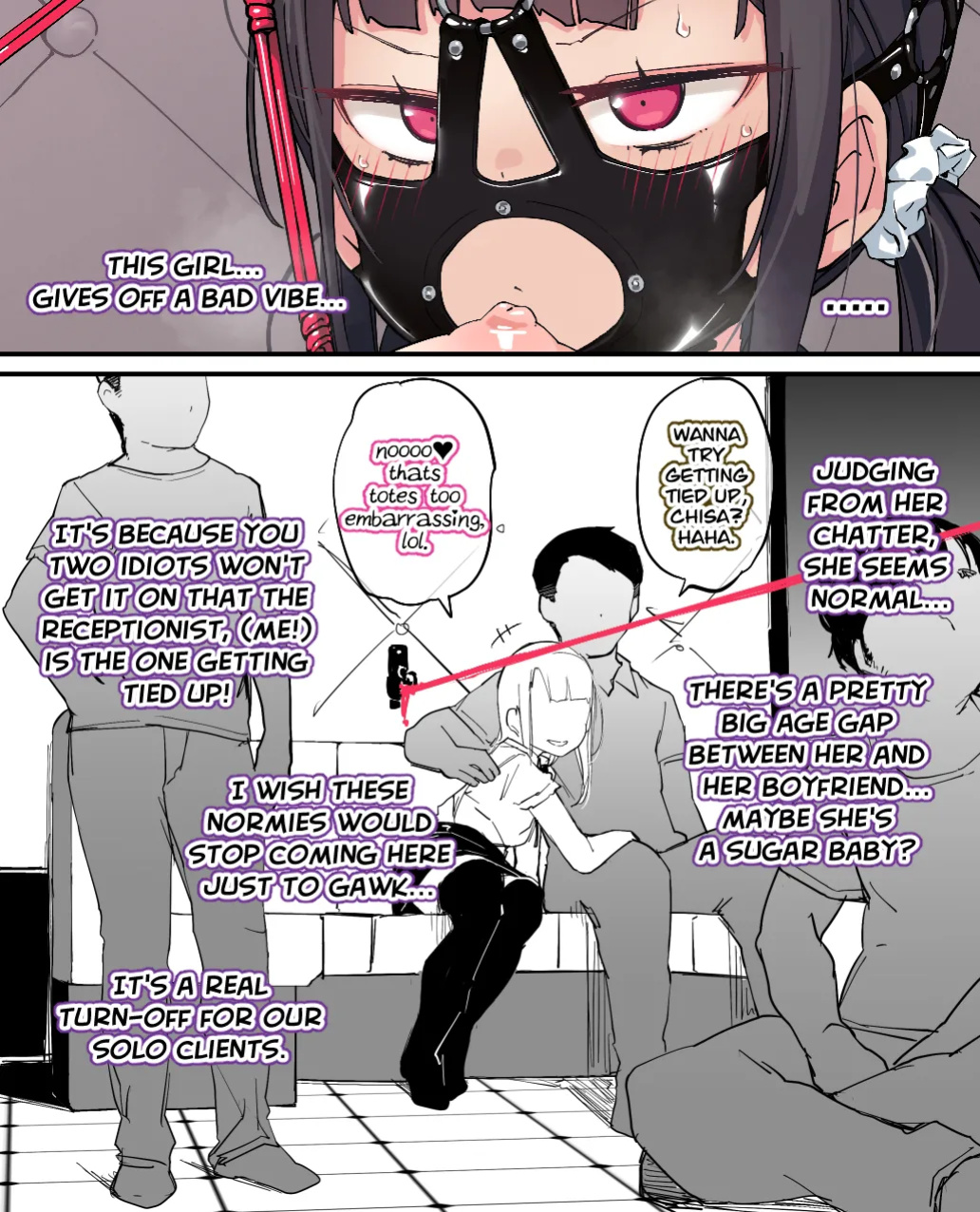 [ura_macoto] Subbing in (Masochist public crotch rope punishment)