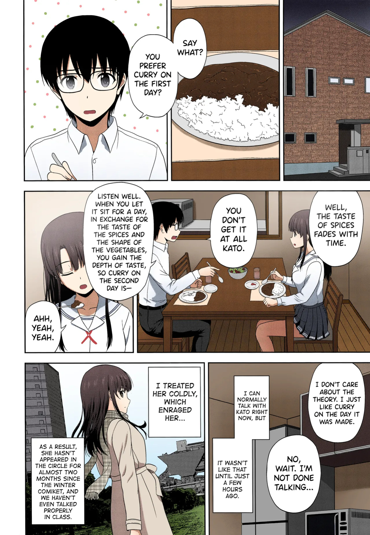 [G-SCAN CORP. (Satou Chagashi)] Kato Megumi no Rinri Shinsakai Append (Saenai Heroine no Sodatekata) [biribiri] [Colorized]