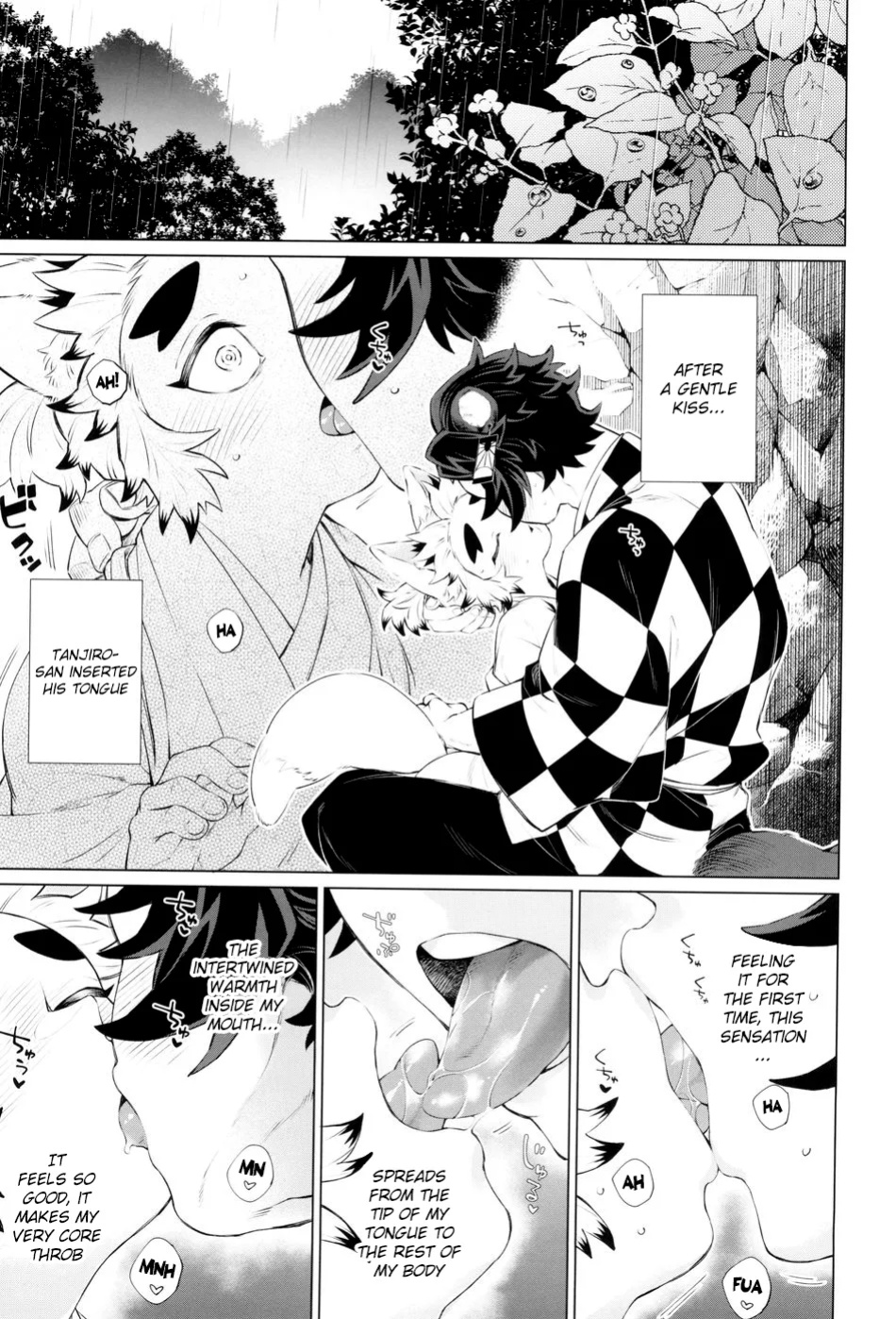 [Mekao (Den Meka)] Tanjirou-san Kodomo Atsukai Shinaide Kudasai | Tanjirou-san, Please Don't Treat Me Like a Child (Kimetsu no Yaiba) {Chin²}