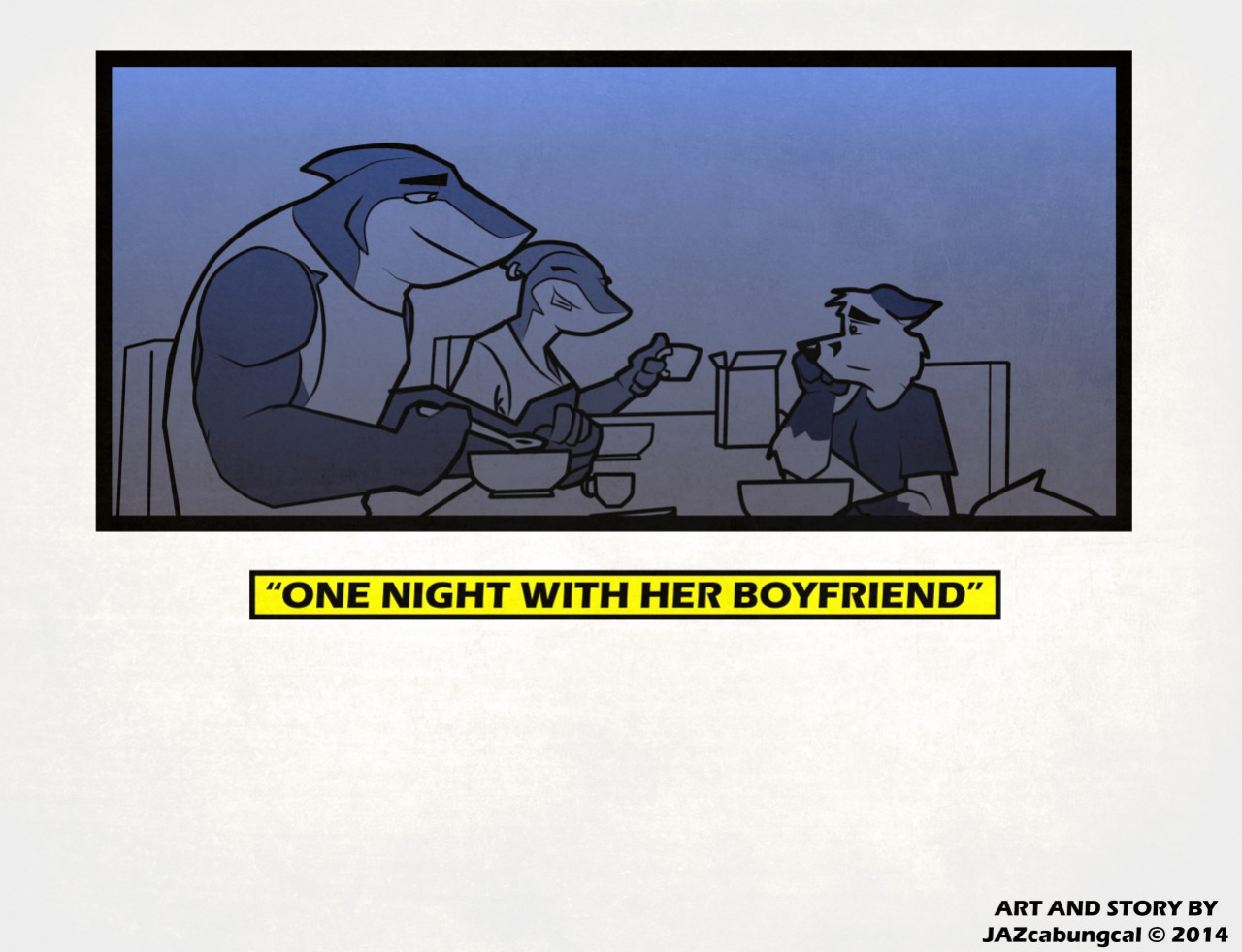 [AZcabungcal101 (JAZcabungcal101/JAZcabungcal)] One Night with her Boyfriend (W/ Extras)