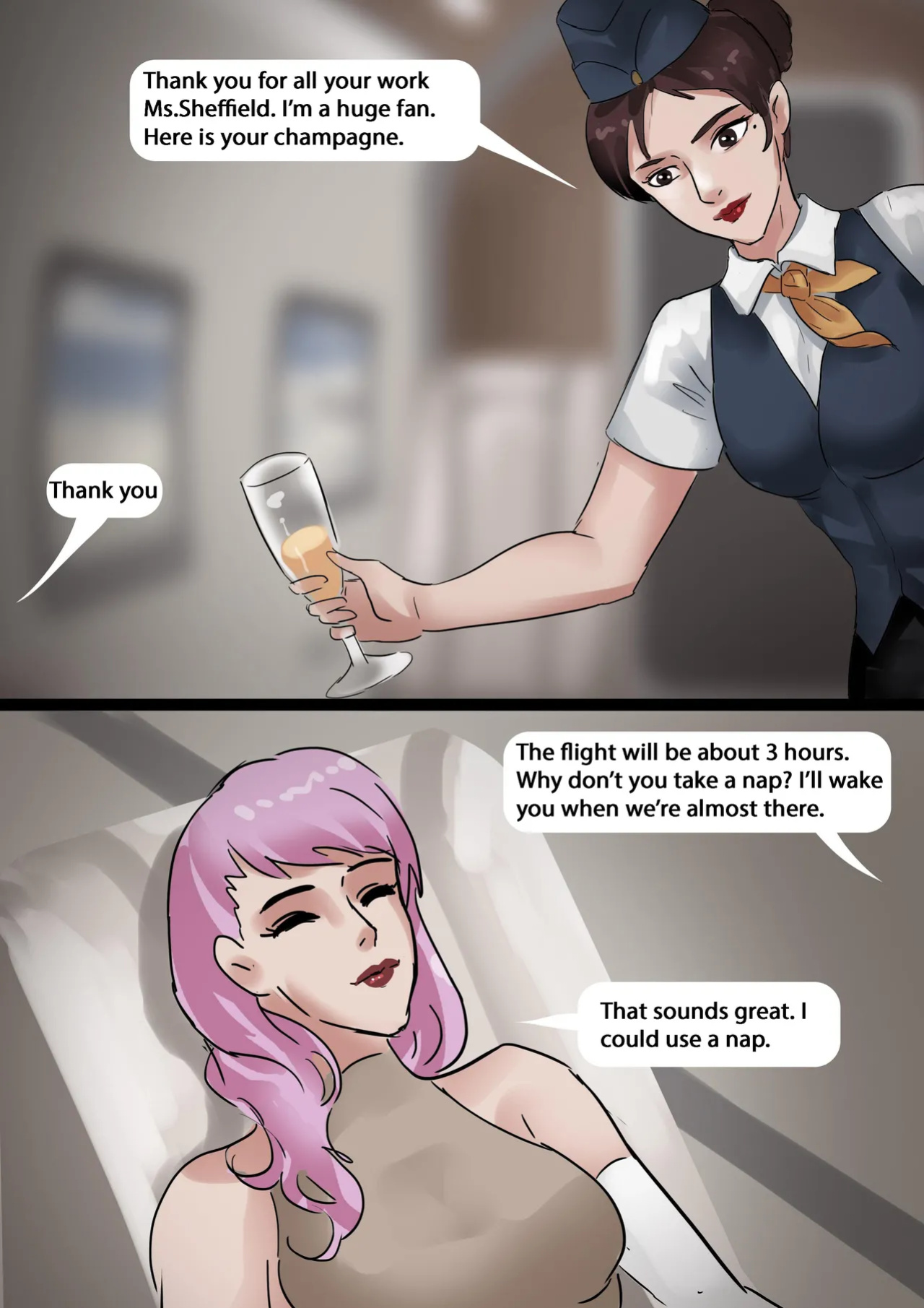 [King] Stewardess 1-2