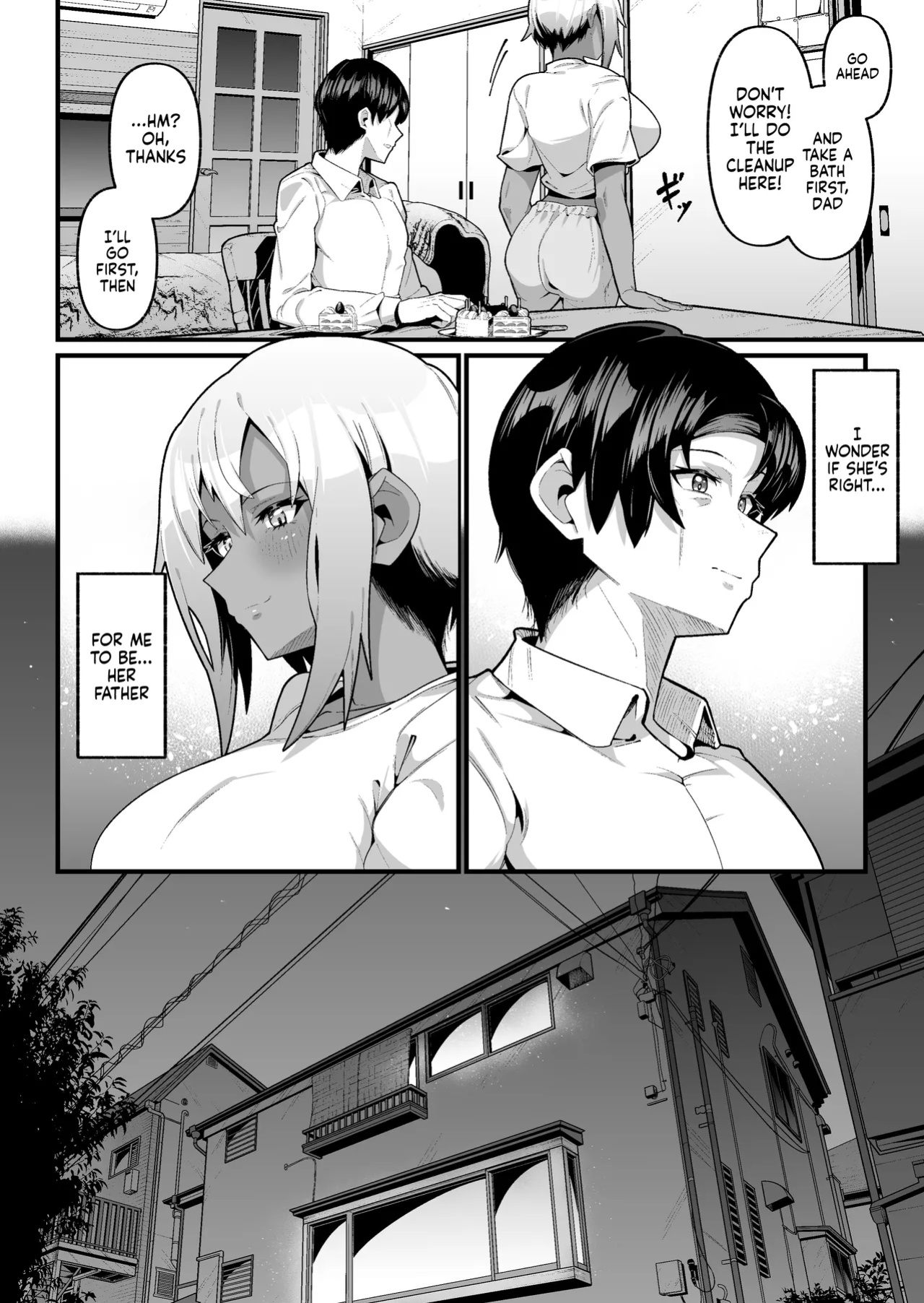 [Zonebell Market (Zonebell Tsukiji)] Ore to Musume wa Chi ga Tsunagatteinai (Jou) | My Daughter and I Are Not Blood-Related (Part 1) [NudeSalad]