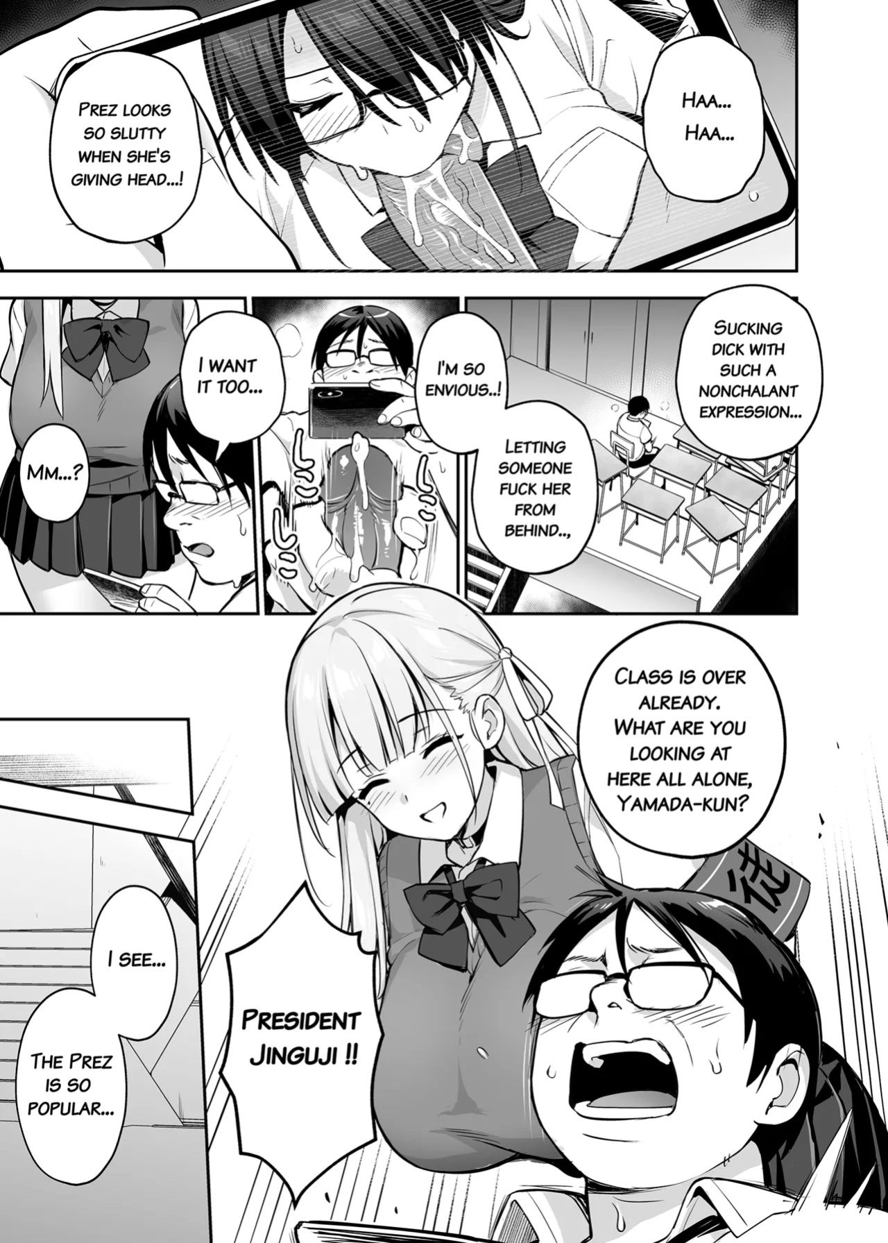 [TRY] Akogare no Seitokaichou ga Kyonyuu Sugiru Ken 2 11-12