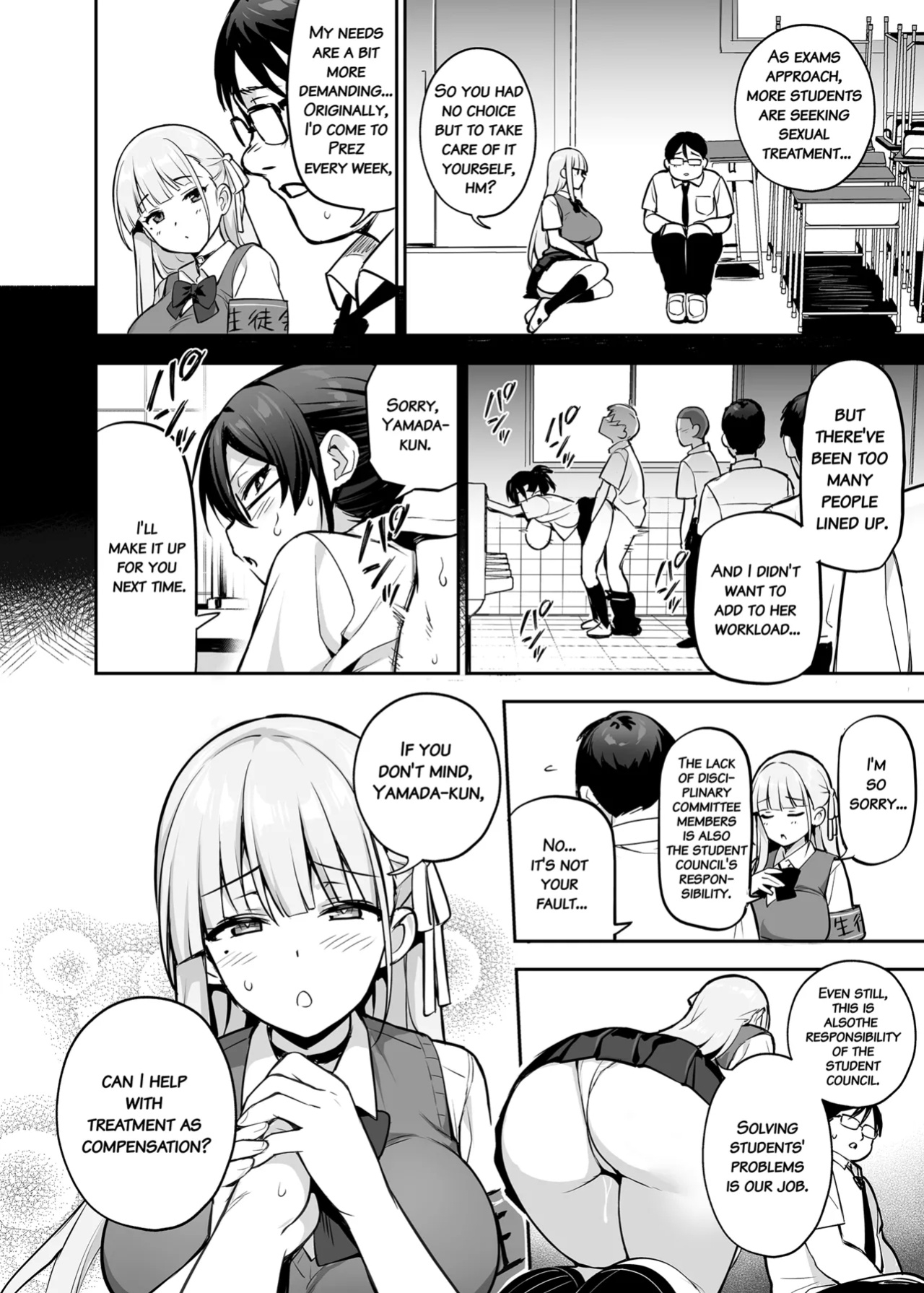 [TRY] Akogare no Seitokaichou ga Kyonyuu Sugiru Ken 2 11-12