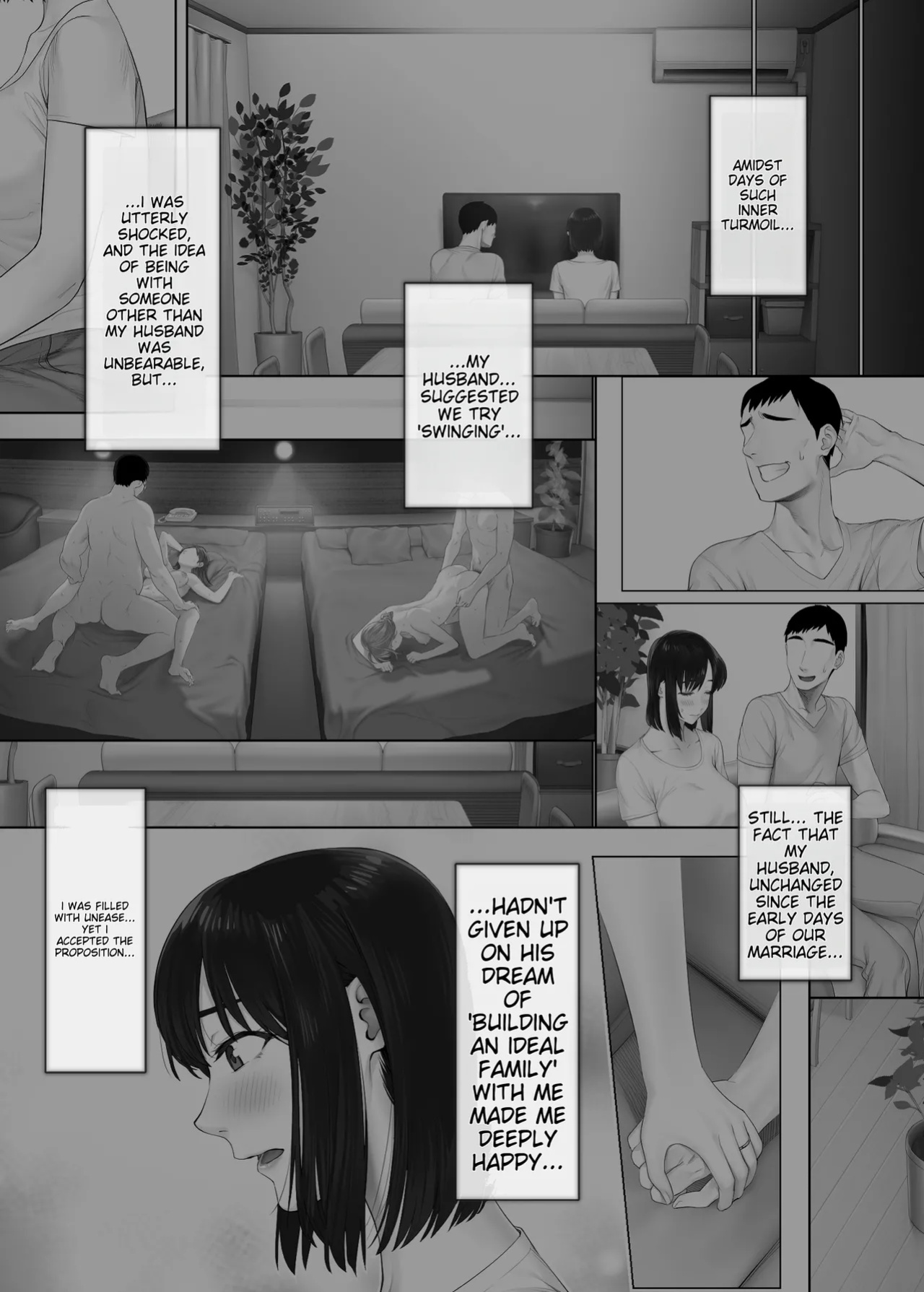 [Mitsumitsu Niku (Hikitogu)] LeveChi na Swapping 2 ~Hatsu Zecchou de Iki Kuruu Tsuma Hen~