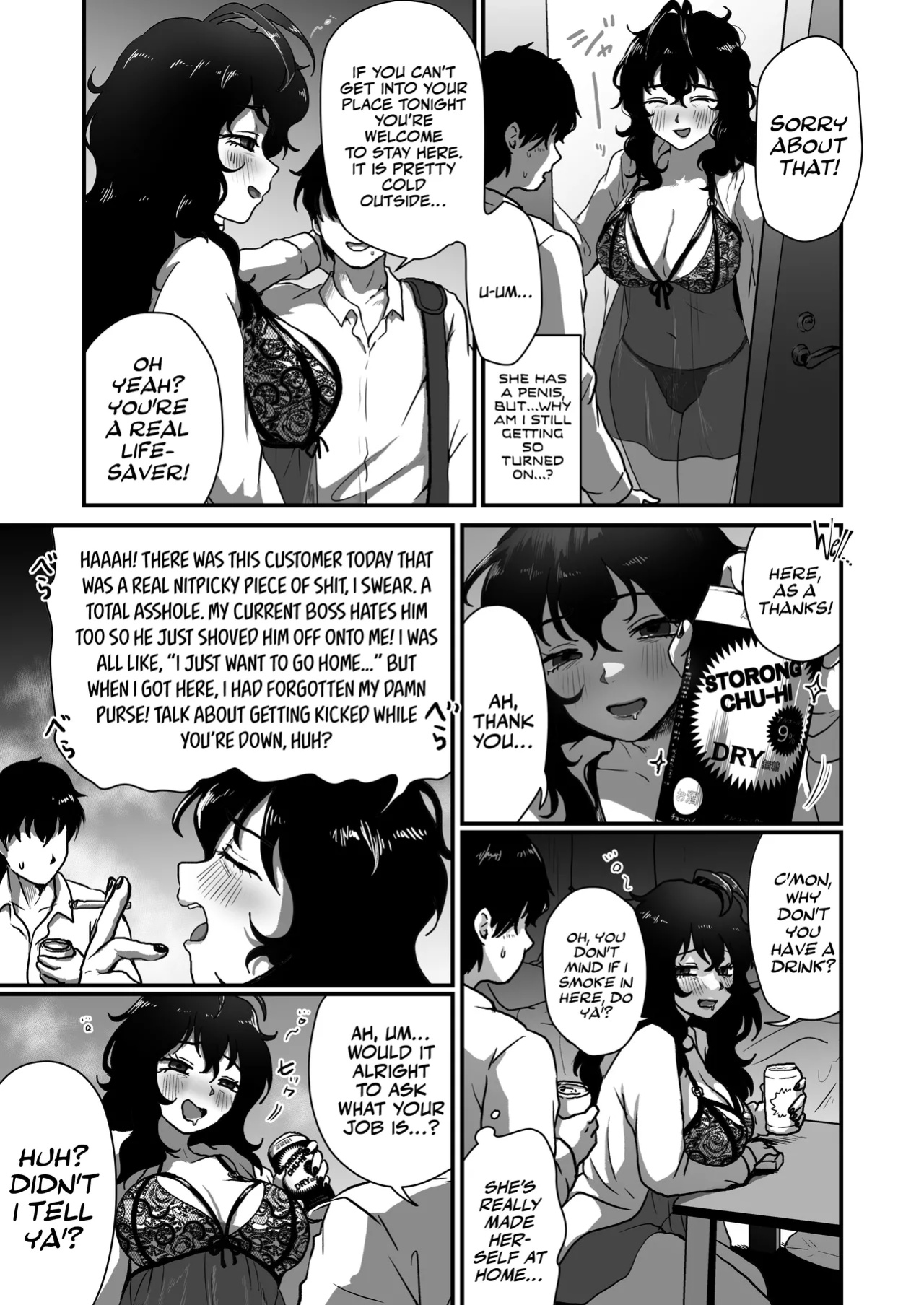 [Otokonoko de Asobou (Yuki Konefu)] My Next Door Neighbor Is A Gloomy 40-something Newhalf....