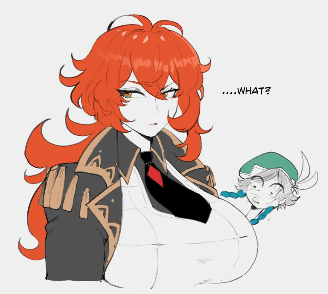 [ThiccwithaQ / Nyantcha] Fem Diluc and Venti (Genshin Impact)
