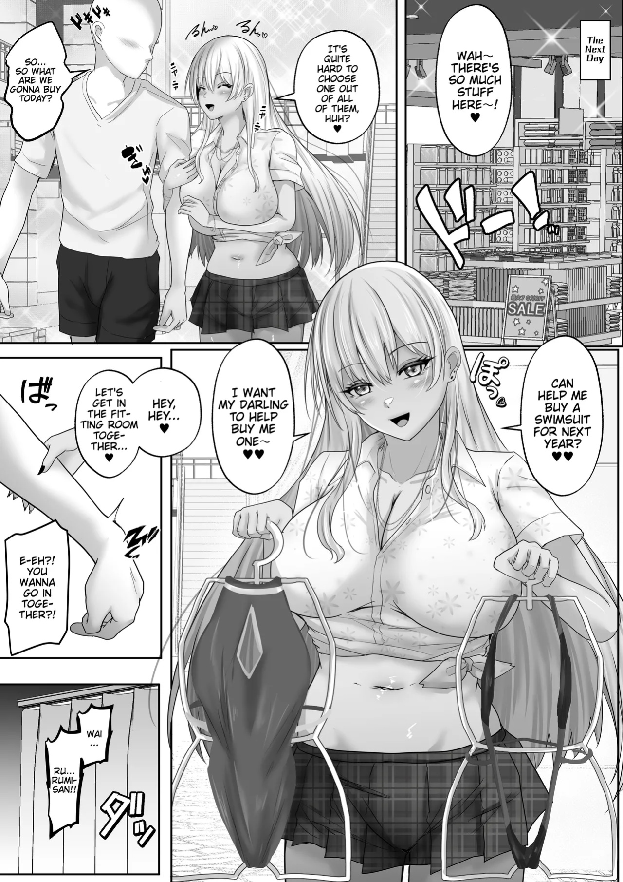 [Hakutoutei (rikazu)] Kasshoku Gal ga Ore no Iyashi Natsu no Umi de Kyonyuu na Kanojo ga Tousen Shimashita. | This Tan-Skinned Gyaru is my Healing! 2: Living Together Everyday with my Overly Sexy Girlfriend! She Lets Me Cum All Over Her Tits For As Long A