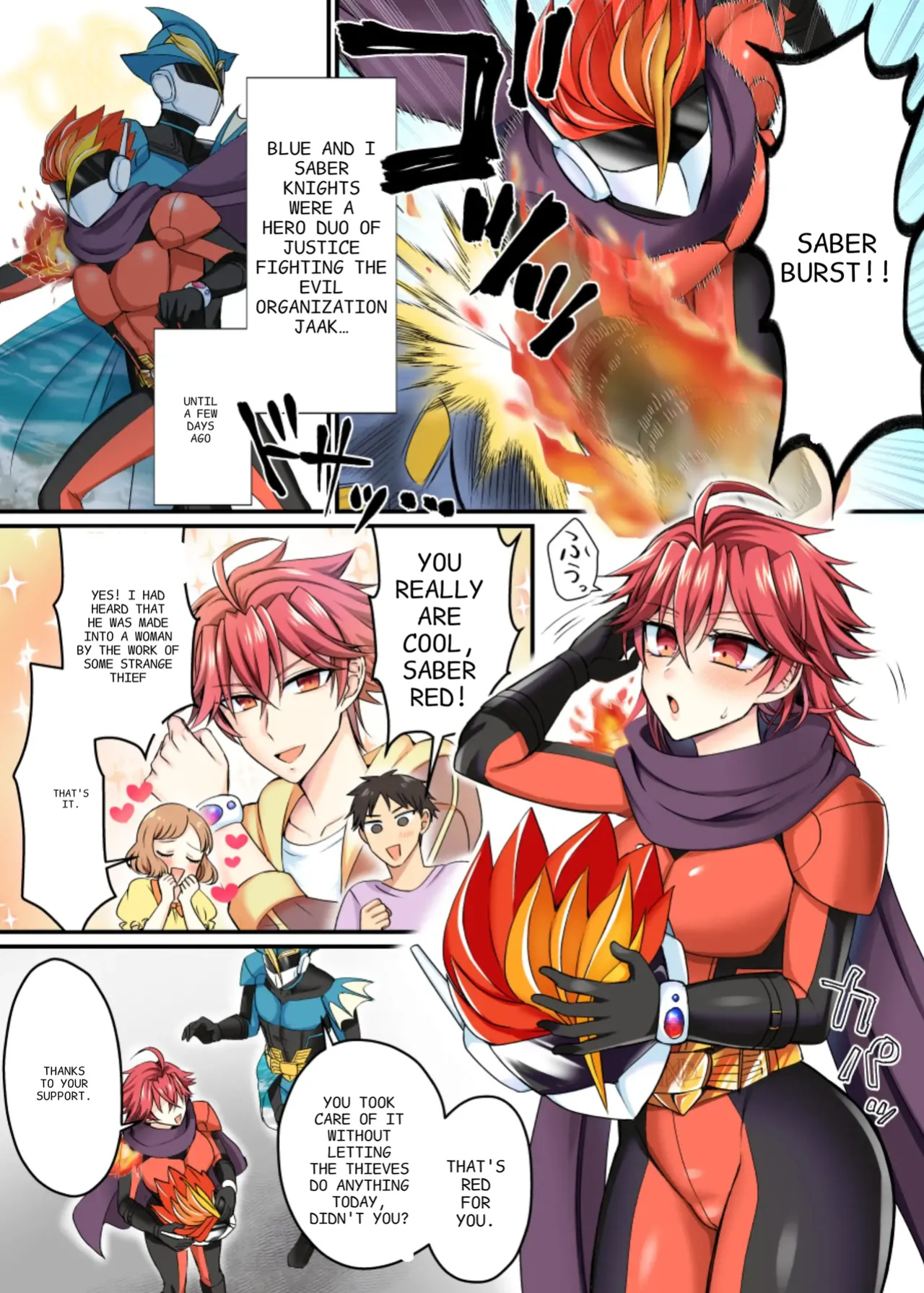 Saber Red: The Heroic Female Combatant of Justice